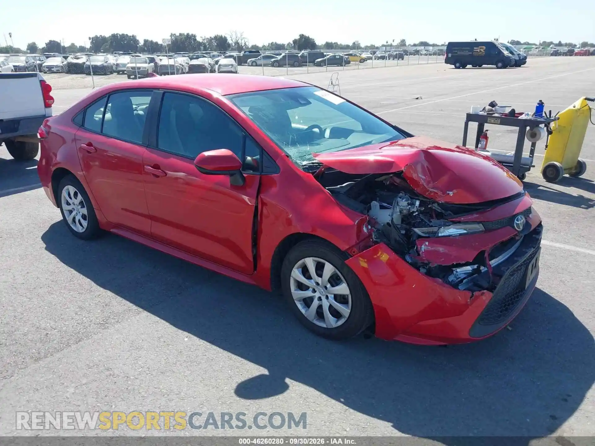 1 Фотография поврежденного автомобиля 5YFEPMAE8MP260855 TOYOTA COROLLA 2021