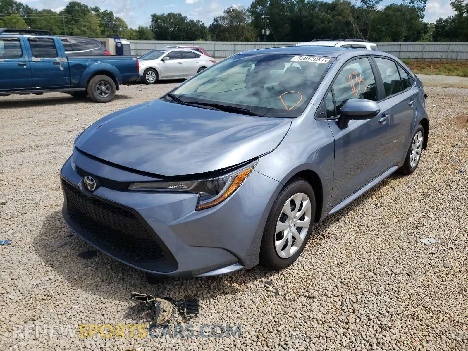 2 Photograph of a damaged car 5YFEPMAE8MP263562 TOYOTA COROLLA 2021