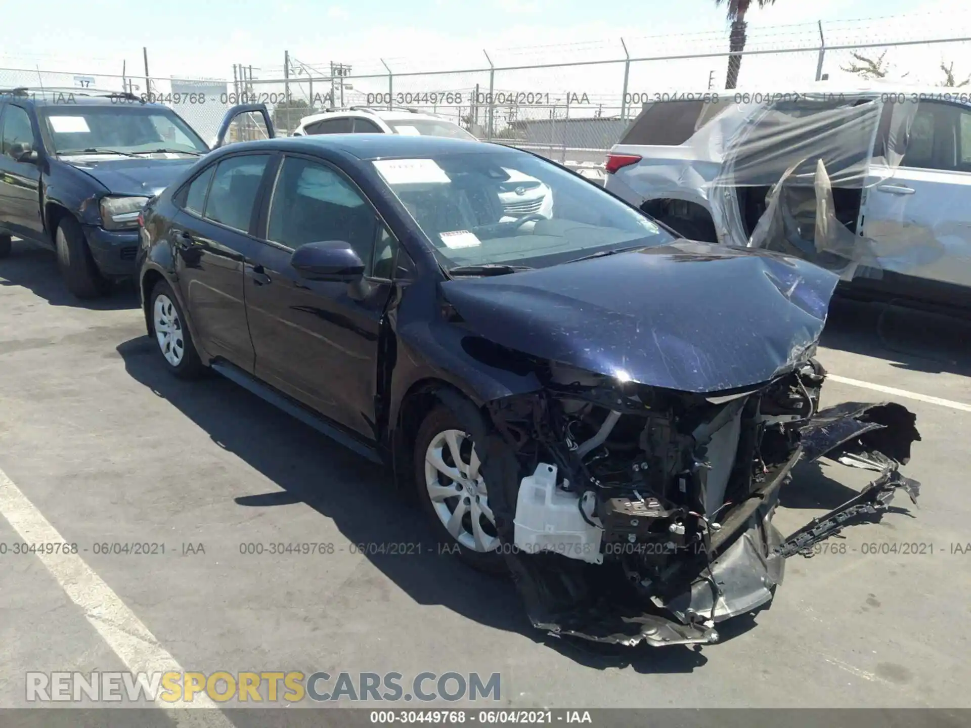 1 Photograph of a damaged car 5YFEPMAE9MP147304 TOYOTA COROLLA 2021