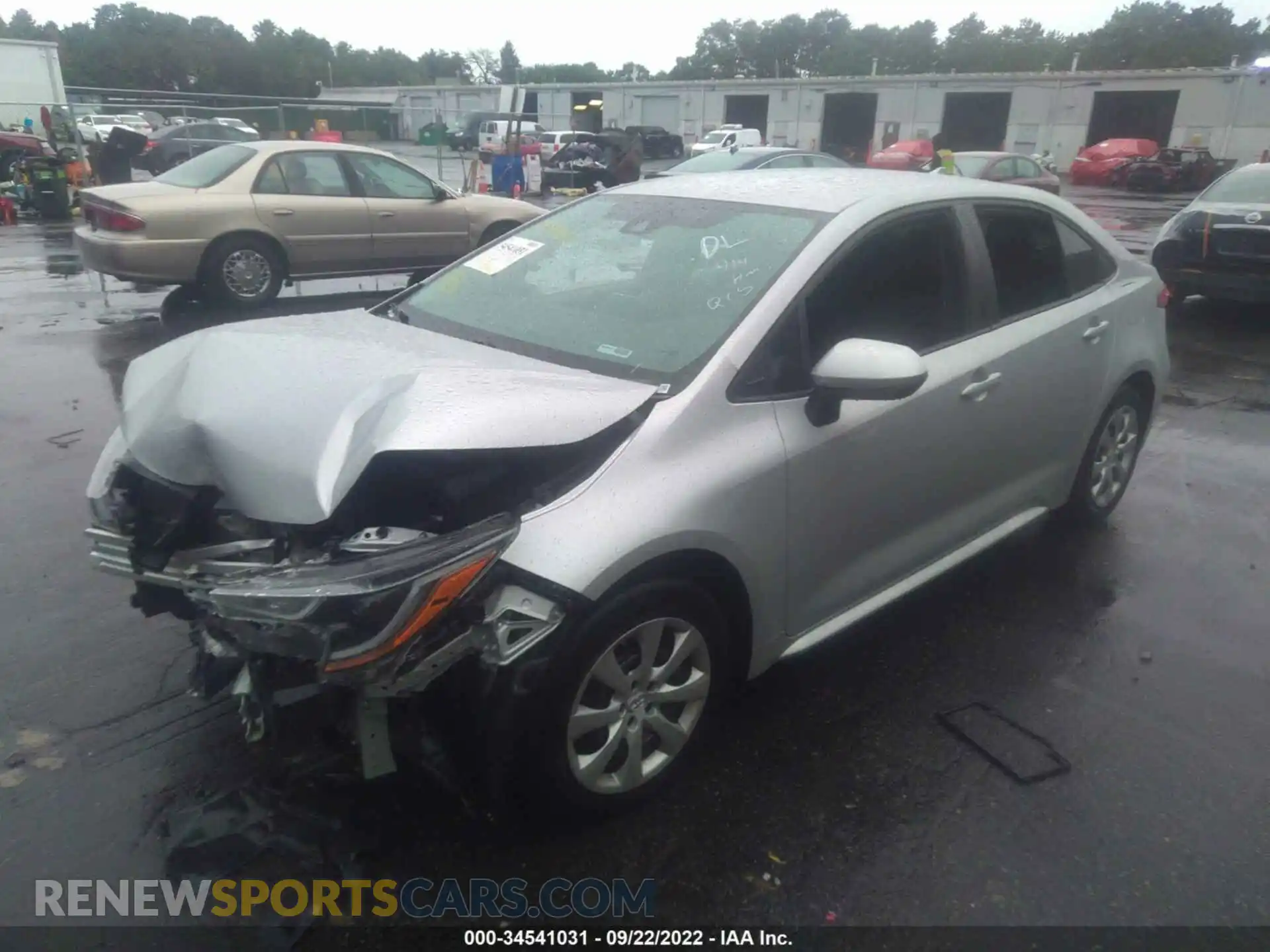 2 Photograph of a damaged car 5YFEPMAE9MP148422 TOYOTA COROLLA 2021