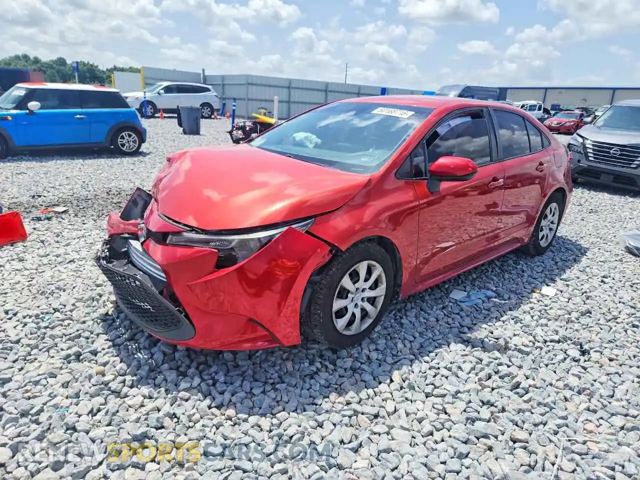 1 Photograph of a damaged car 5YFEPMAE9MP156147 TOYOTA COROLLA 2021