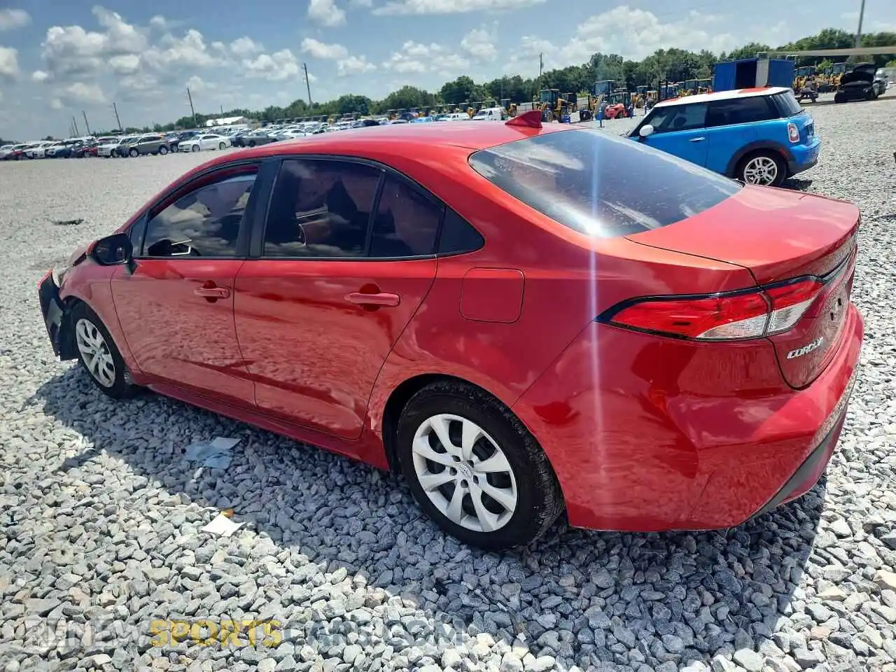 2 Photograph of a damaged car 5YFEPMAE9MP156147 TOYOTA COROLLA 2021