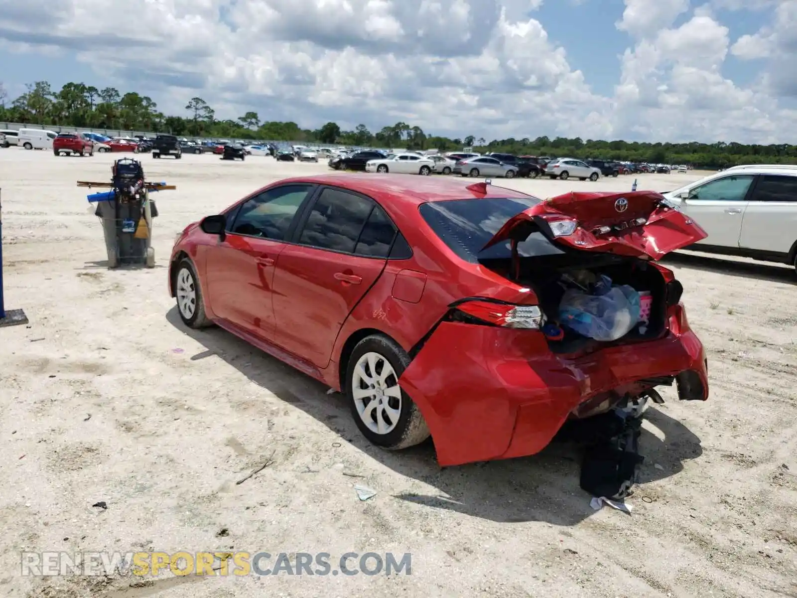 3 Photograph of a damaged car 5YFEPMAE9MP156245 TOYOTA COROLLA 2021