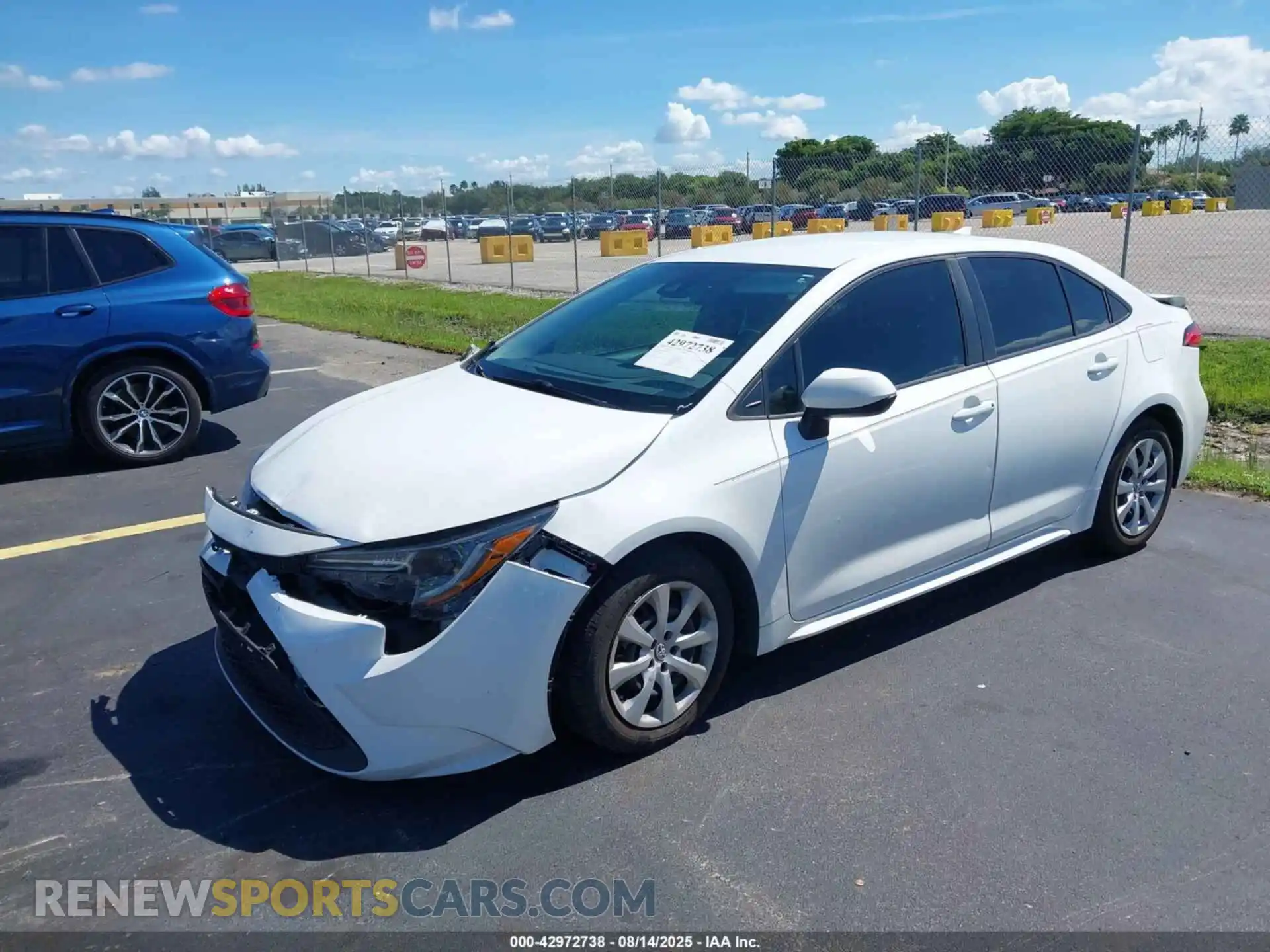 2 Photograph of a damaged car 5YFEPMAE9MP157606 TOYOTA COROLLA 2021