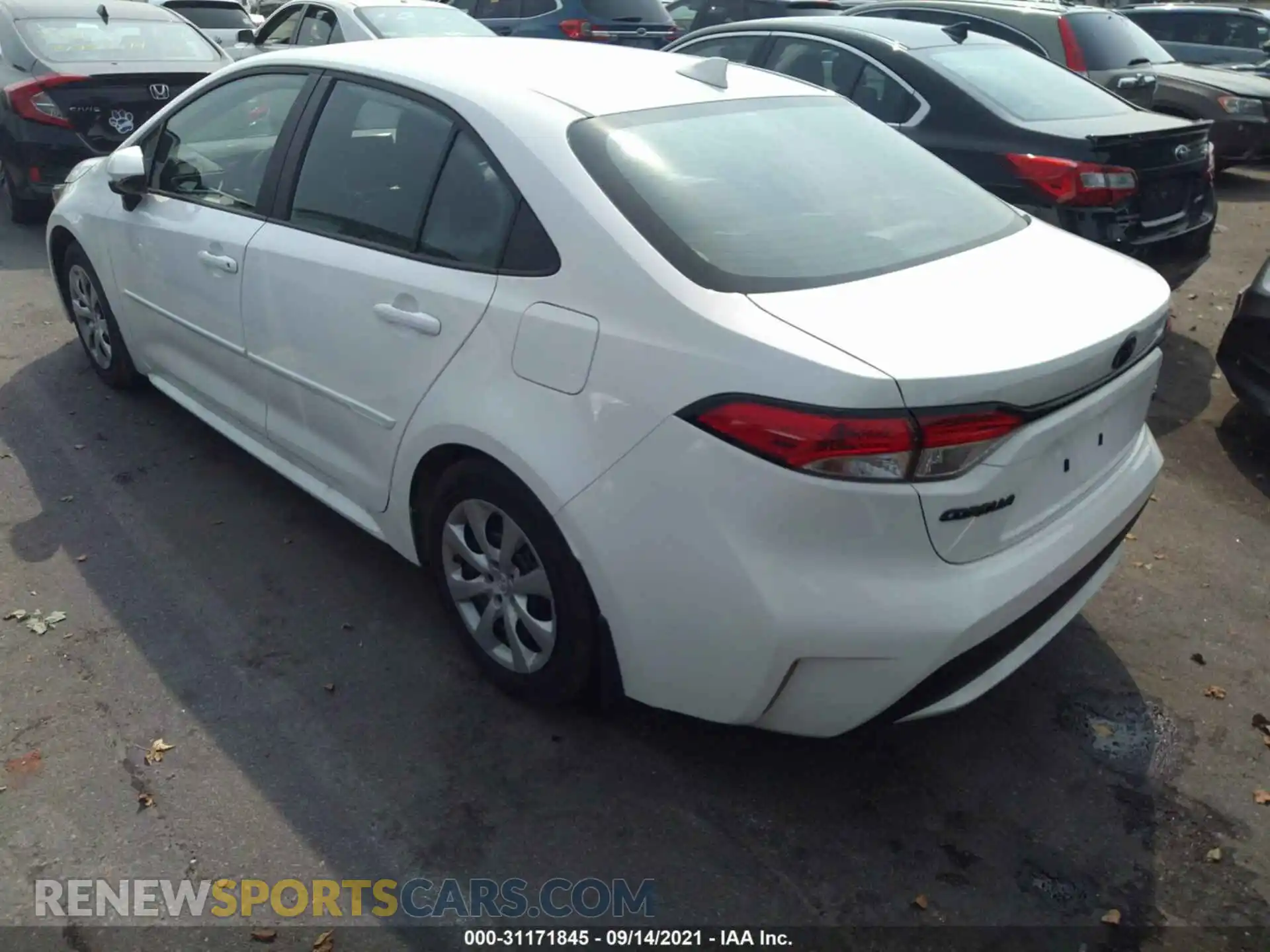 3 Photograph of a damaged car 5YFEPMAE9MP160795 TOYOTA COROLLA 2021