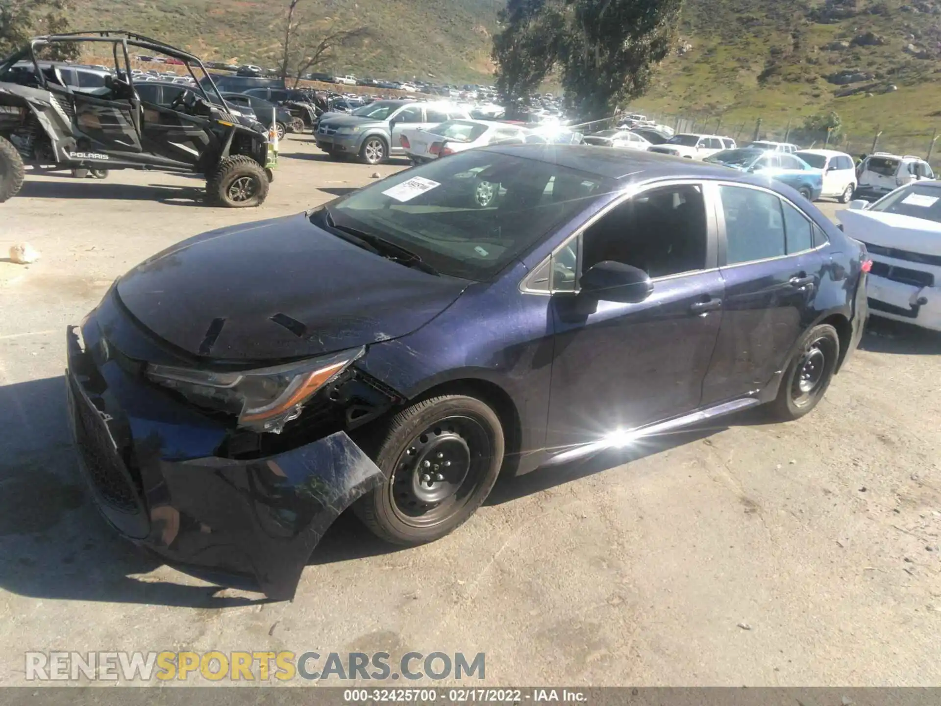 2 Photograph of a damaged car 5YFEPMAE9MP163955 TOYOTA COROLLA 2021