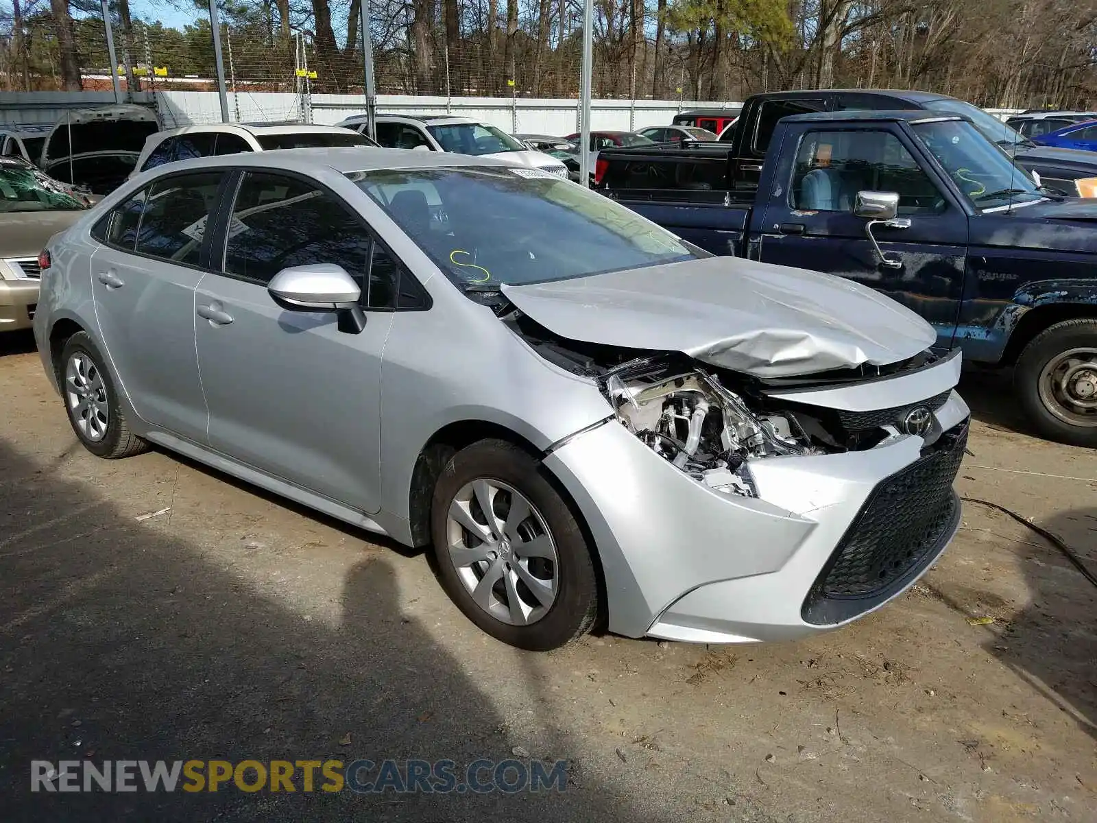 1 Photograph of a damaged car 5YFEPMAE9MP166127 TOYOTA COROLLA 2021