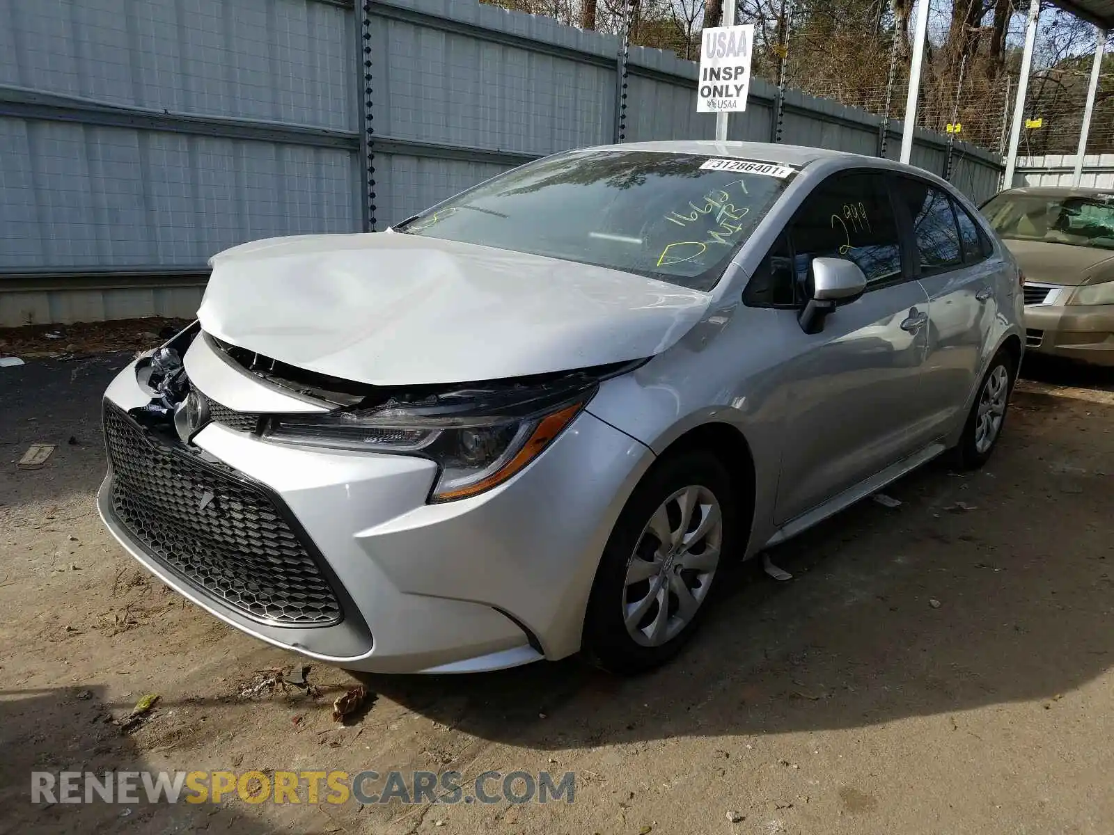 2 Photograph of a damaged car 5YFEPMAE9MP166127 TOYOTA COROLLA 2021