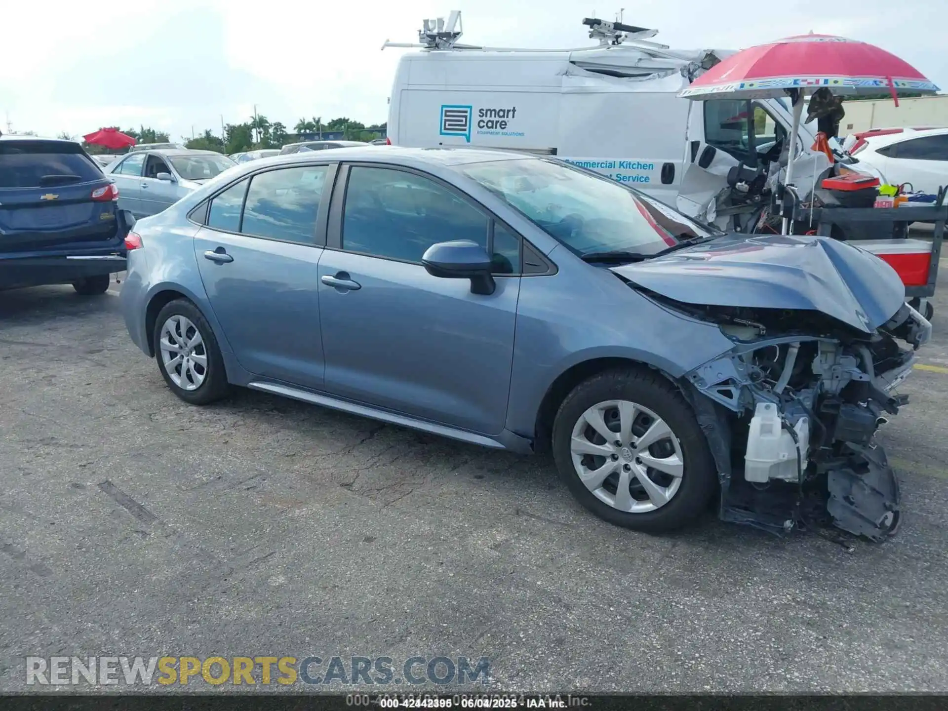 1 Photograph of a damaged car 5YFEPMAE9MP166550 TOYOTA COROLLA 2021