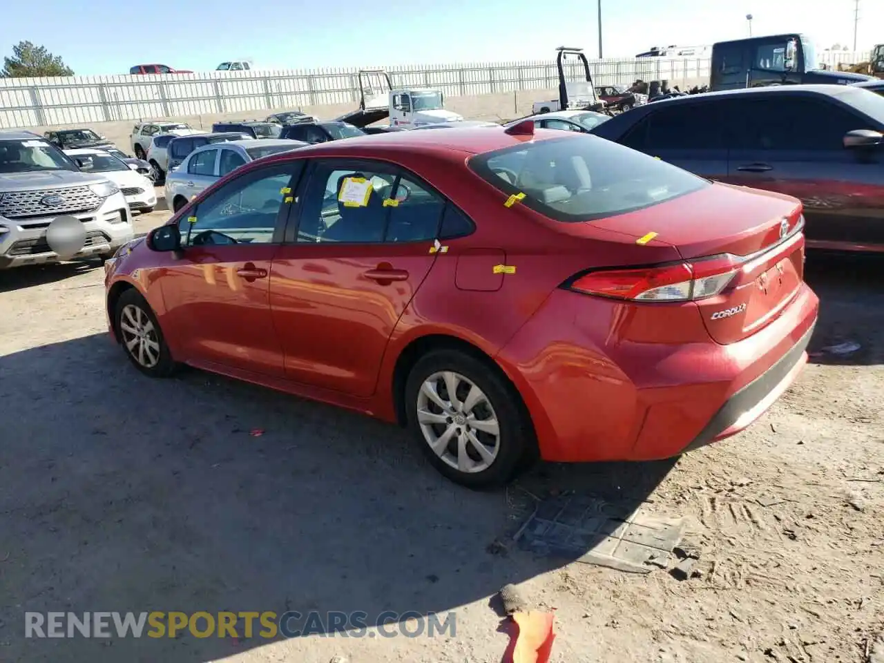 2 Photograph of a damaged car 5YFEPMAE9MP167214 TOYOTA COROLLA 2021