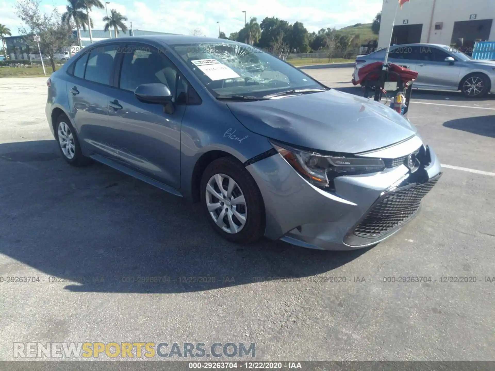 1 Photograph of a damaged car 5YFEPMAE9MP167486 TOYOTA COROLLA 2021