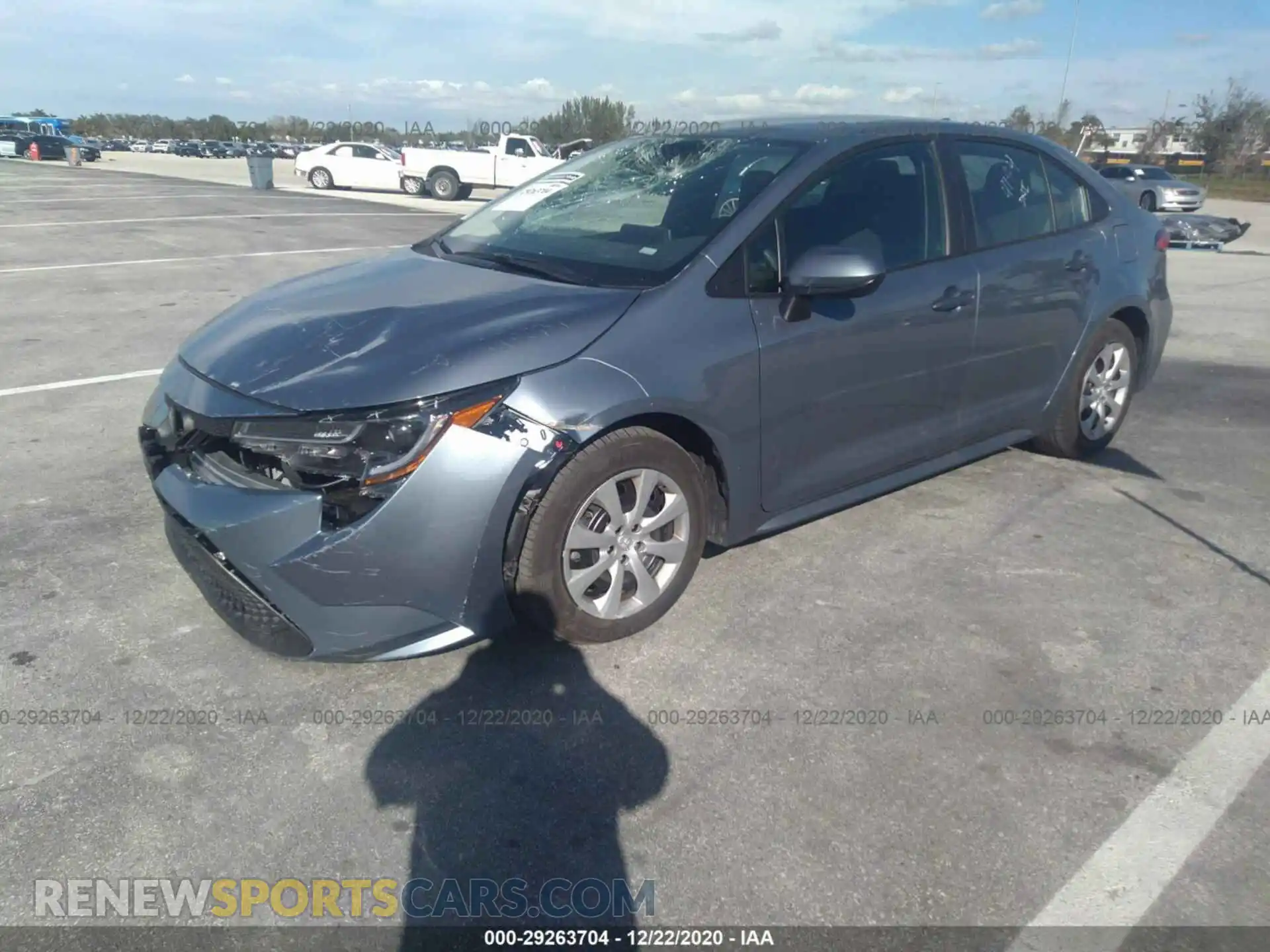 2 Photograph of a damaged car 5YFEPMAE9MP167486 TOYOTA COROLLA 2021