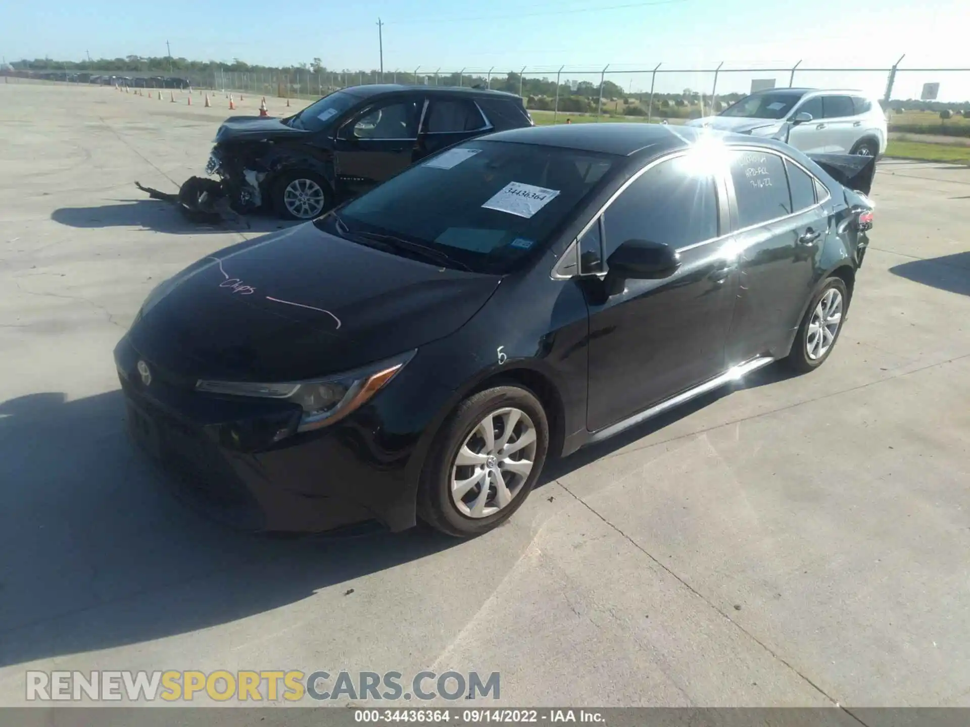 2 Photograph of a damaged car 5YFEPMAE9MP169657 TOYOTA COROLLA 2021