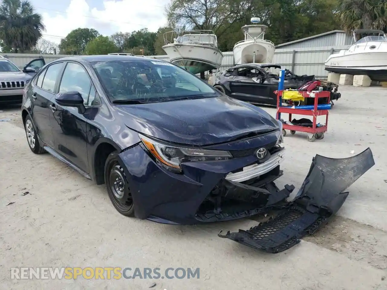 1 Photograph of a damaged car 5YFEPMAE9MP173451 TOYOTA COROLLA 2021