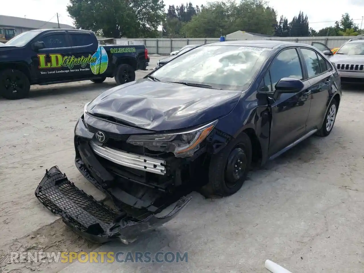 2 Photograph of a damaged car 5YFEPMAE9MP173451 TOYOTA COROLLA 2021