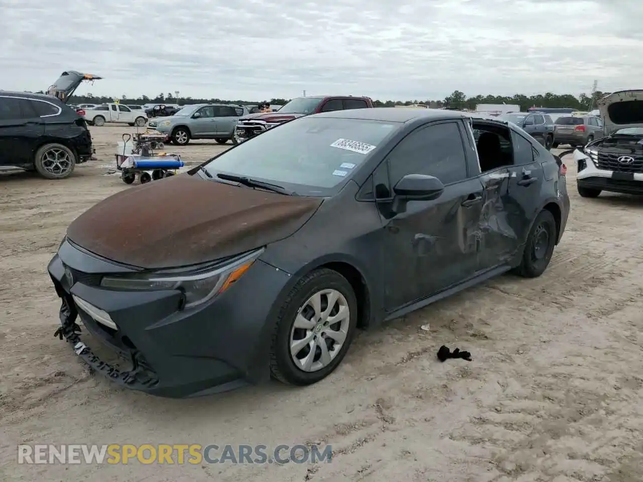 1 fotografías del automóvil dañado 5YFEPMAE9MP176947 TOYOTA COROLLA 2021