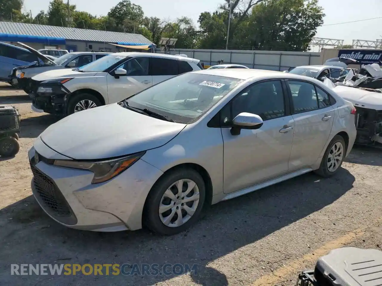 1 Photograph of a damaged car 5YFEPMAE9MP182442 TOYOTA COROLLA 2021