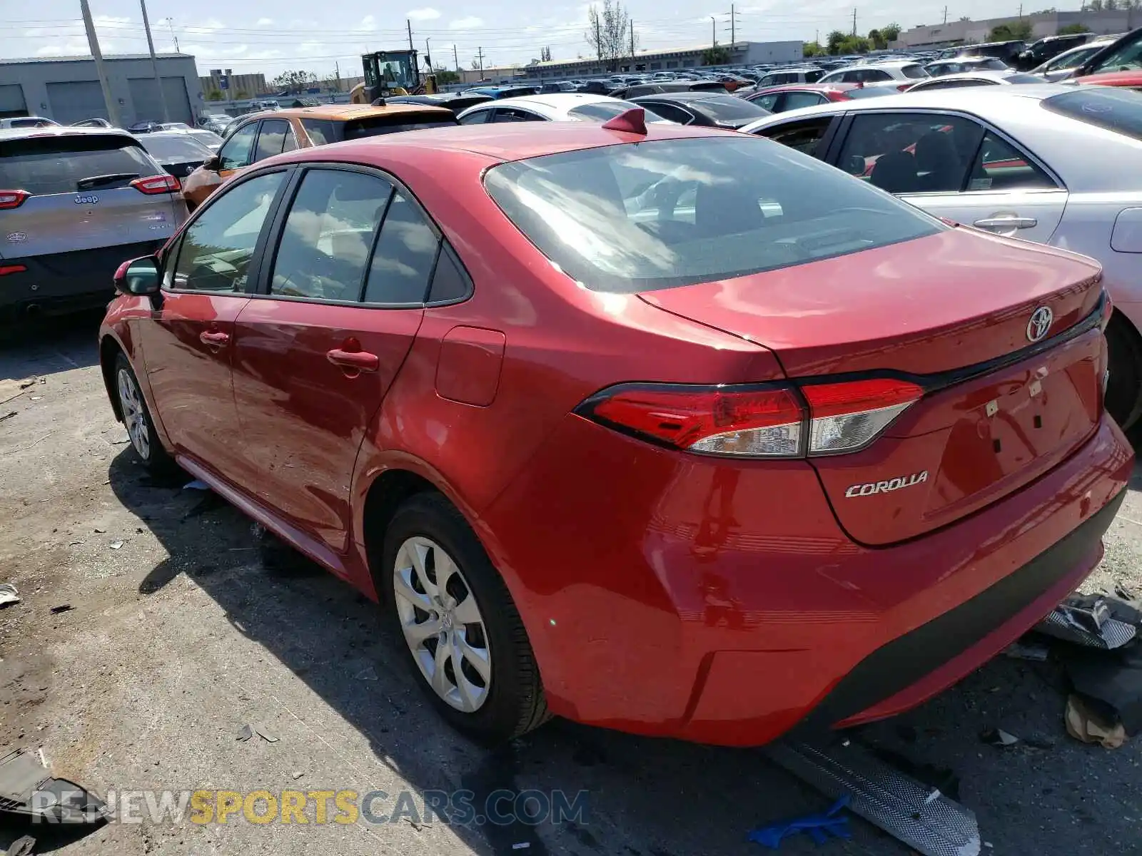 3 Фотография поврежденного автомобиля 5YFEPMAE9MP182845 TOYOTA COROLLA 2021