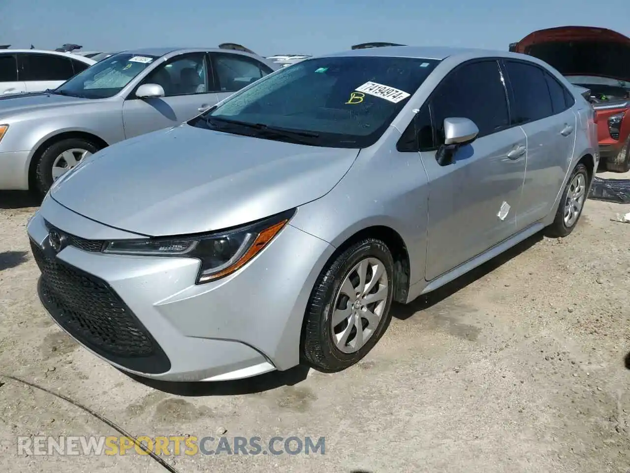 1 Photograph of a damaged car 5YFEPMAE9MP186054 TOYOTA COROLLA 2021
