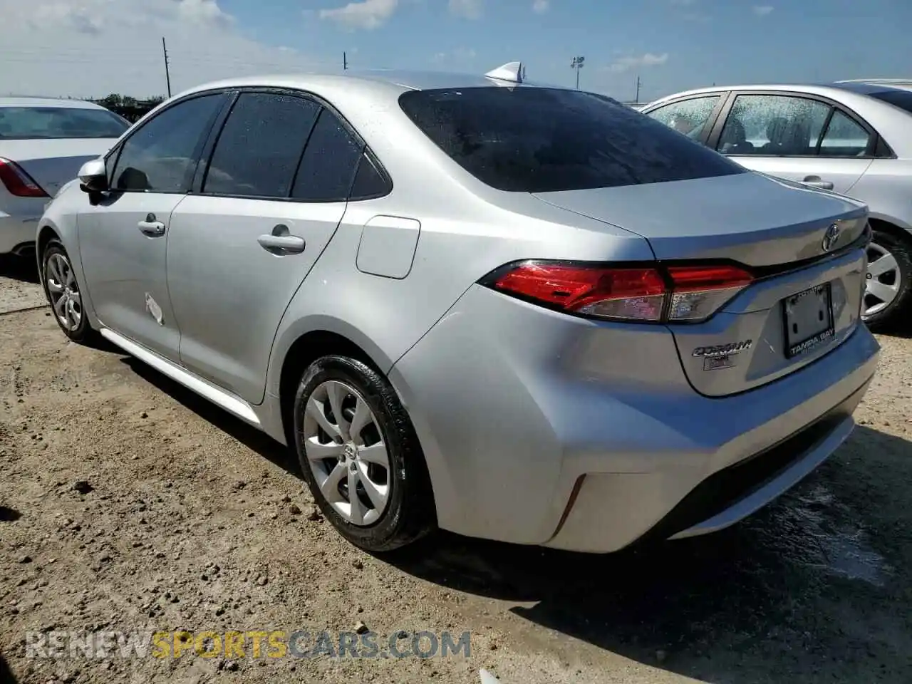 2 Photograph of a damaged car 5YFEPMAE9MP186054 TOYOTA COROLLA 2021