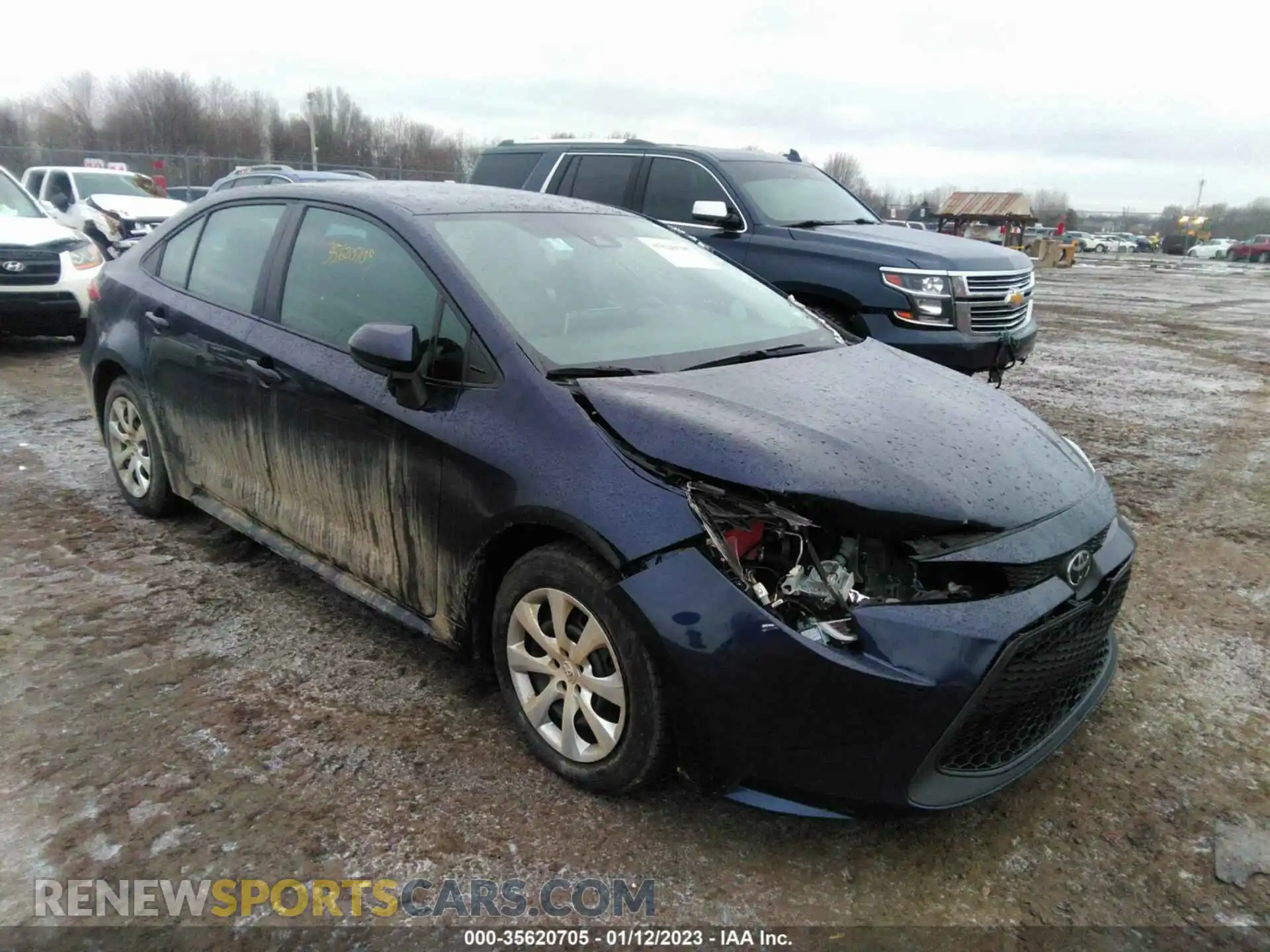 1 Photograph of a damaged car 5YFEPMAE9MP186863 TOYOTA COROLLA 2021