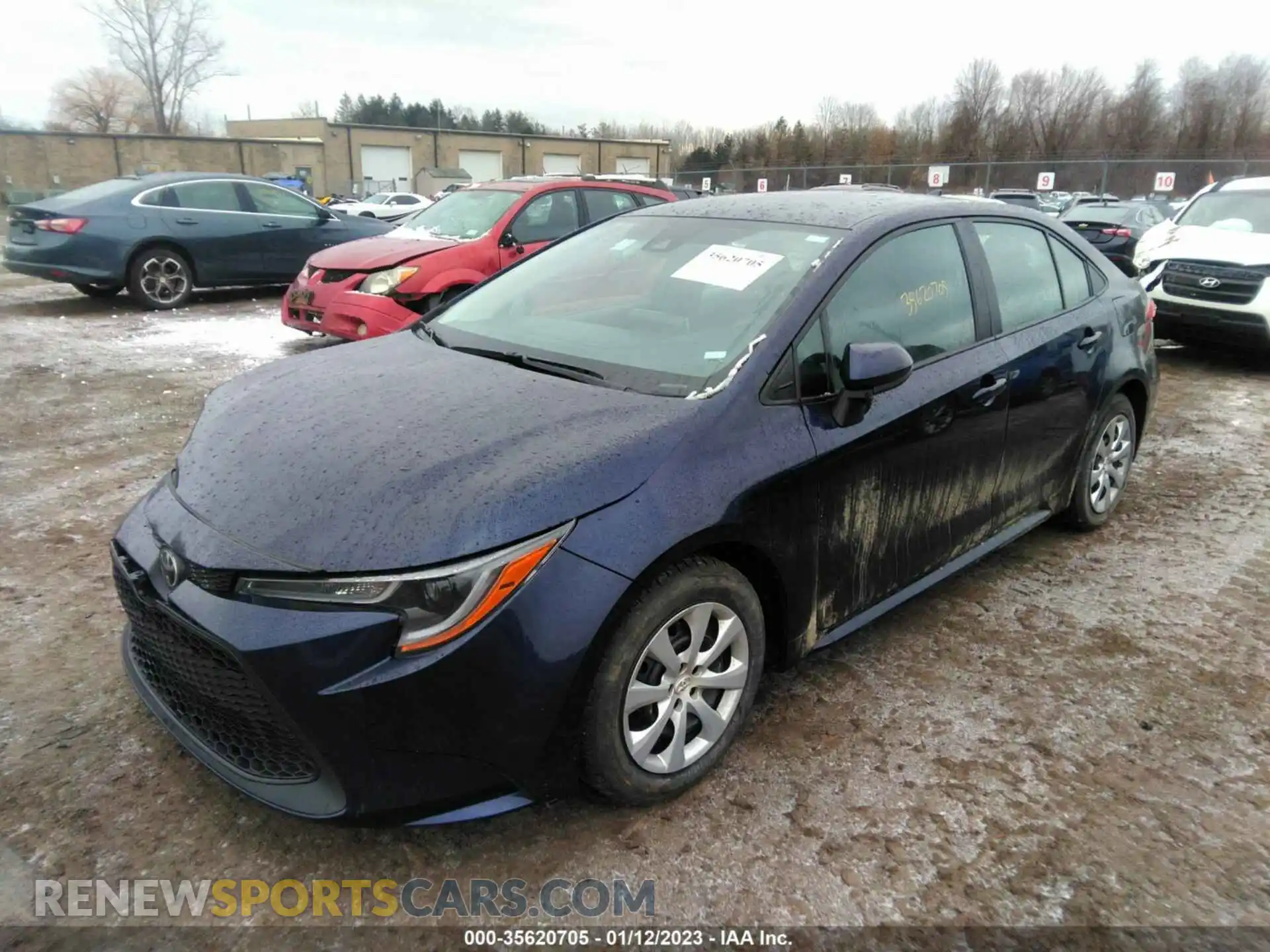 2 Photograph of a damaged car 5YFEPMAE9MP186863 TOYOTA COROLLA 2021