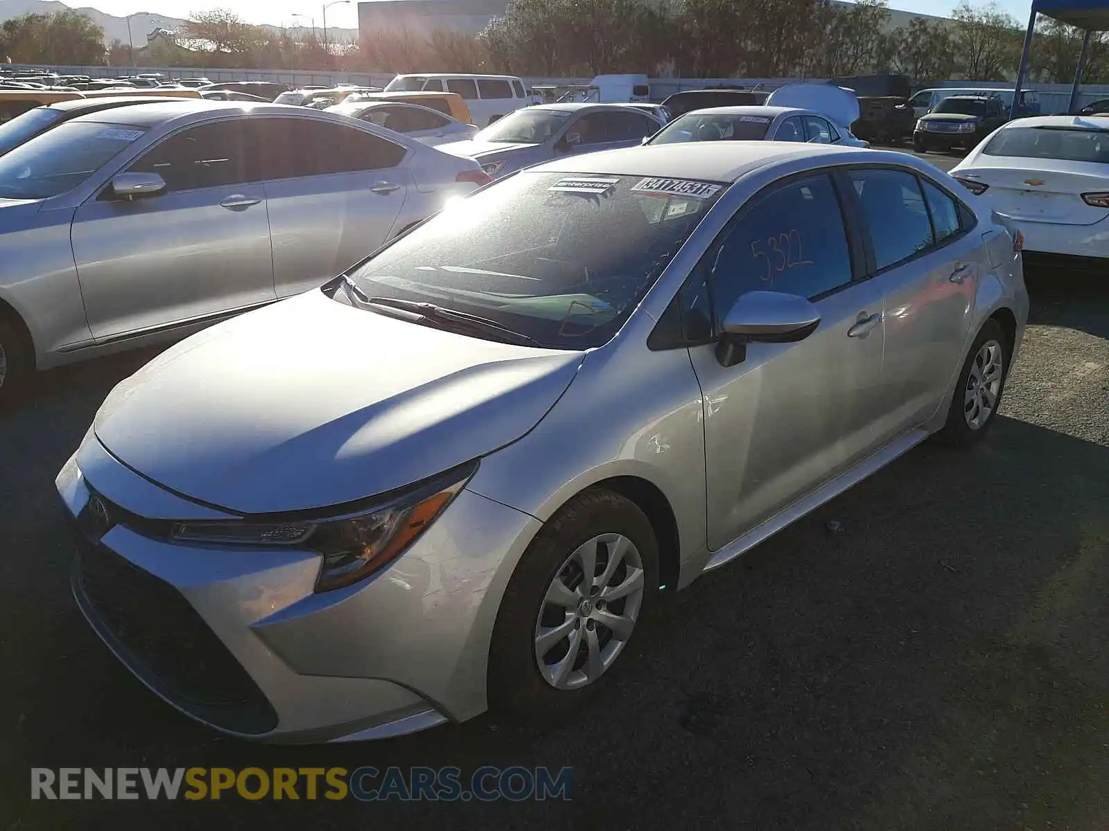 2 Photograph of a damaged car 5YFEPMAE9MP188208 TOYOTA COROLLA 2021