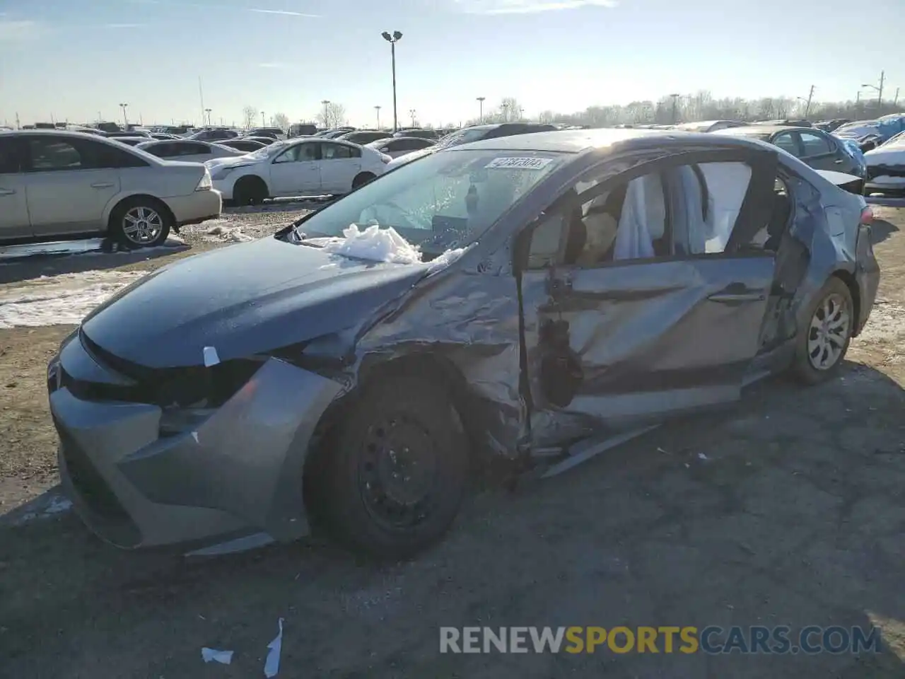 1 Photograph of a damaged car 5YFEPMAE9MP189908 TOYOTA COROLLA 2021