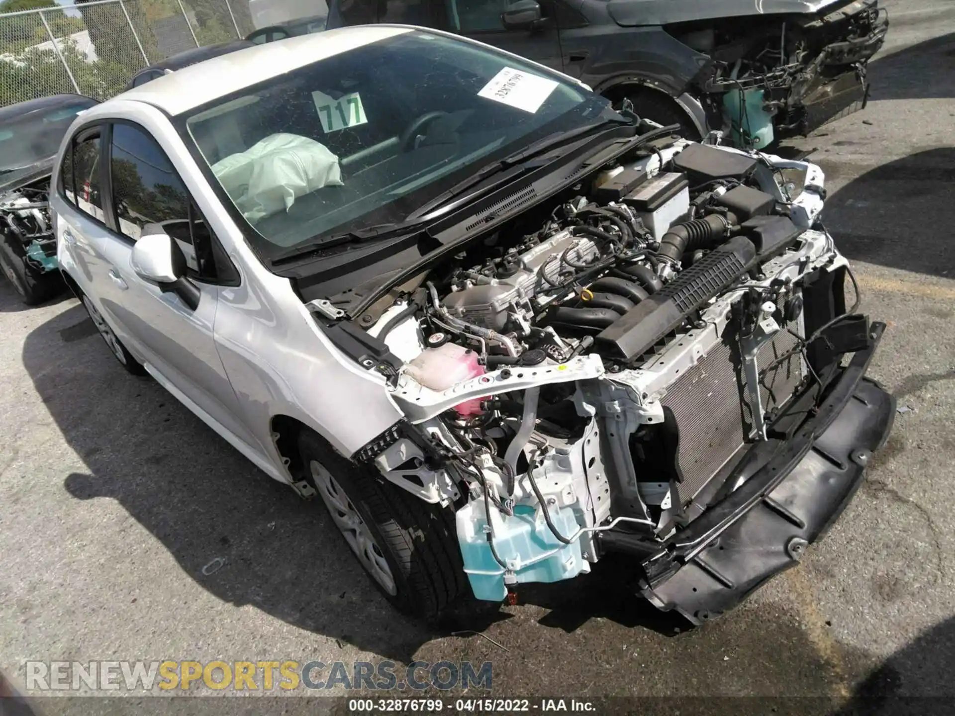 1 Photograph of a damaged car 5YFEPMAE9MP197846 TOYOTA COROLLA 2021