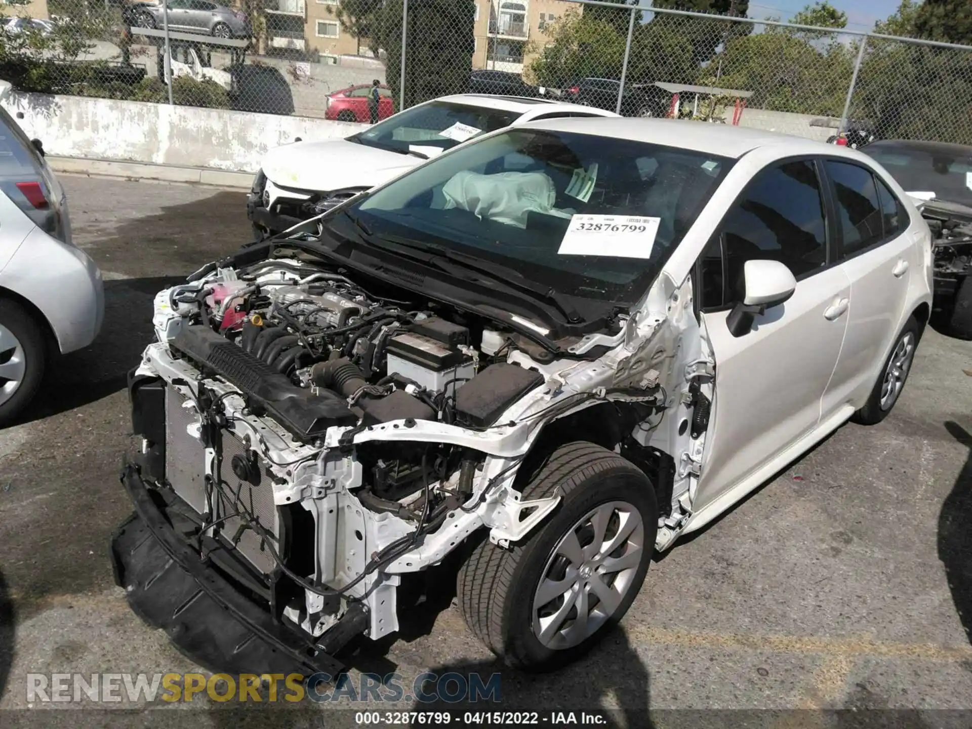 2 Photograph of a damaged car 5YFEPMAE9MP197846 TOYOTA COROLLA 2021