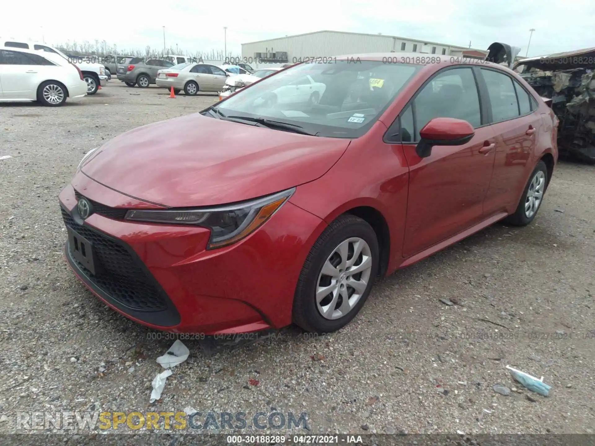 2 Photograph of a damaged car 5YFEPMAE9MP203001 TOYOTA COROLLA 2021