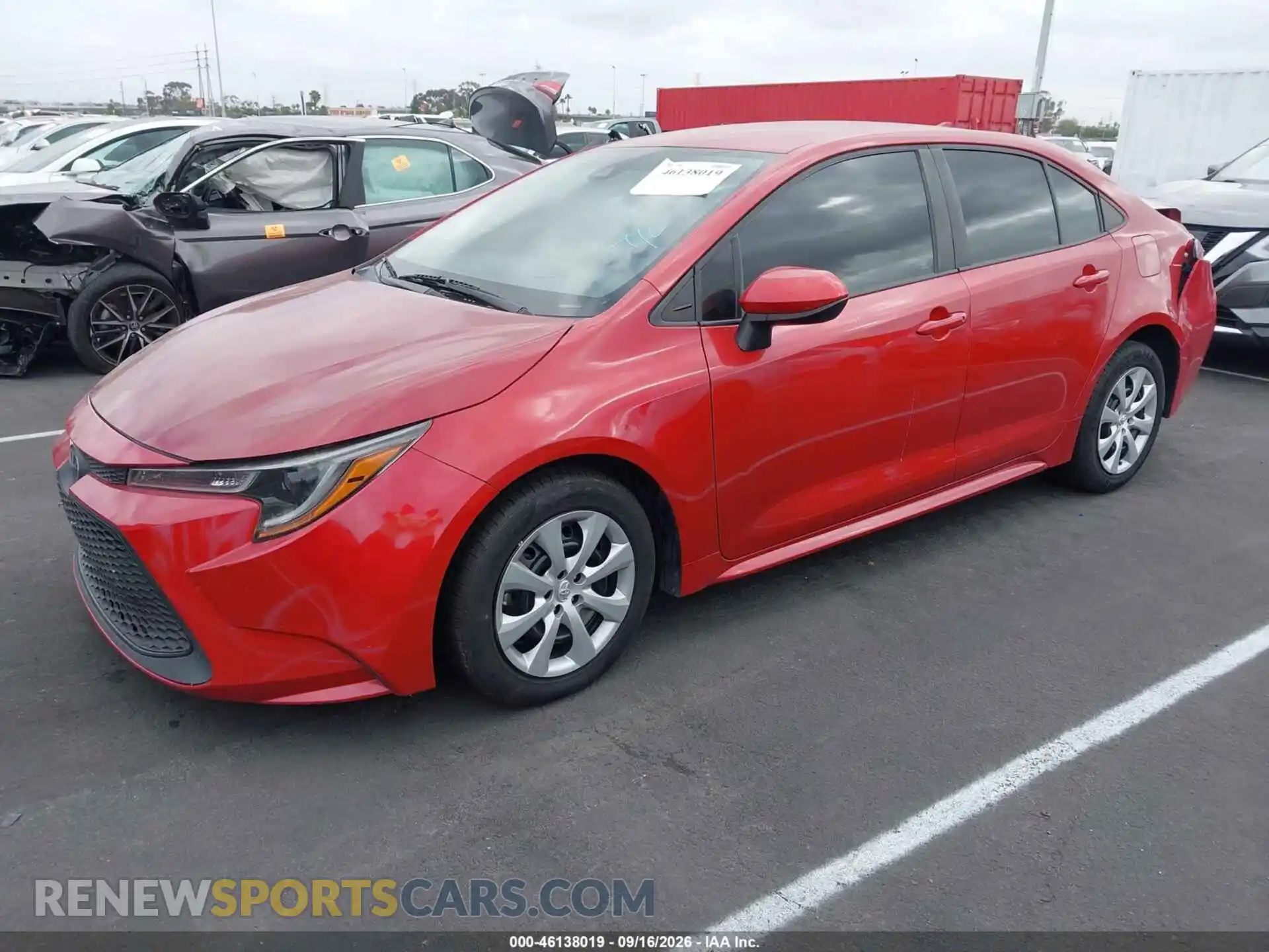 2 Фотография поврежденного автомобиля 5YFEPMAE9MP212989 TOYOTA COROLLA 2021