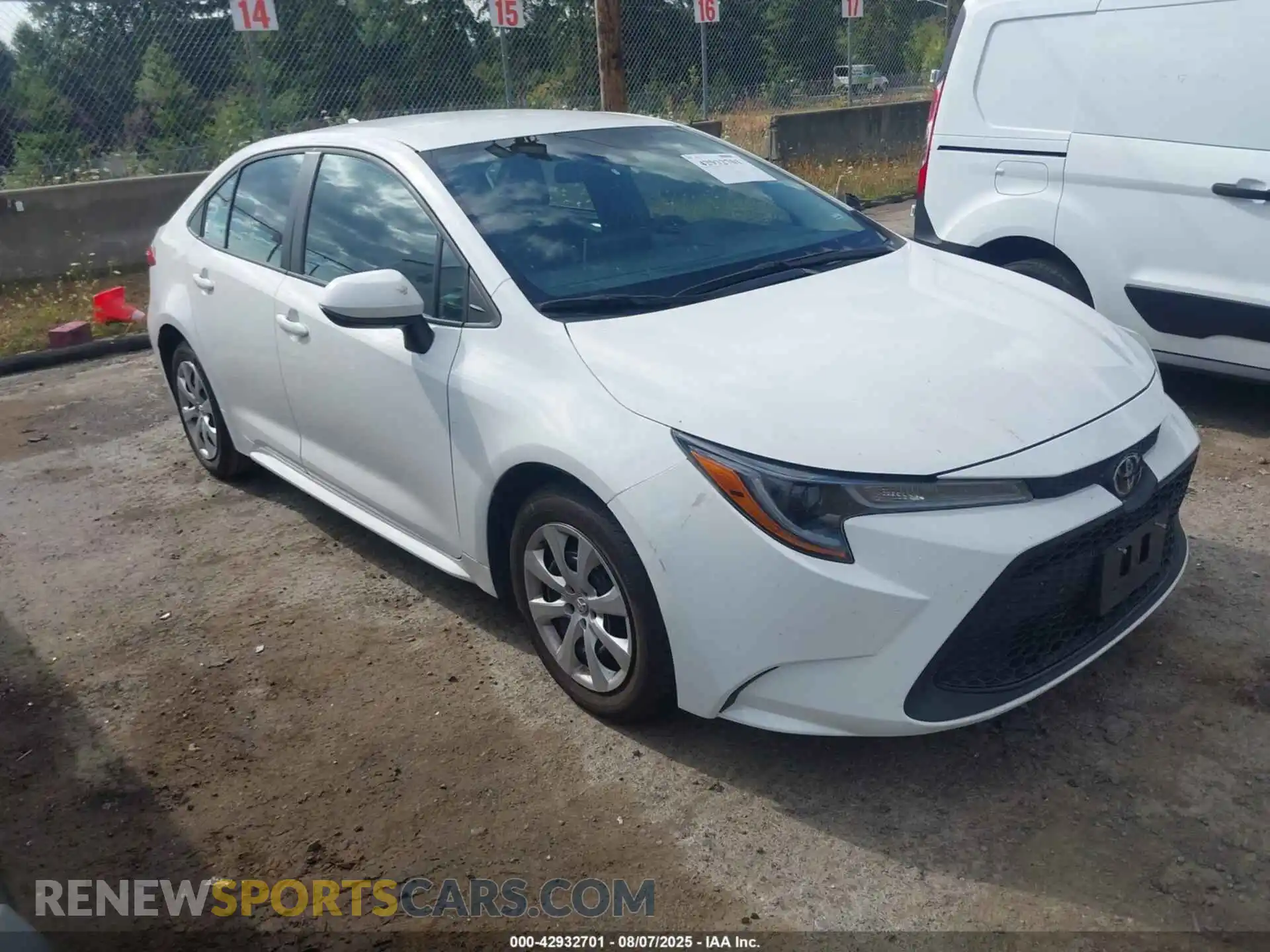 1 fotografías del automóvil dañado 5YFEPMAE9MP213804 TOYOTA COROLLA 2021