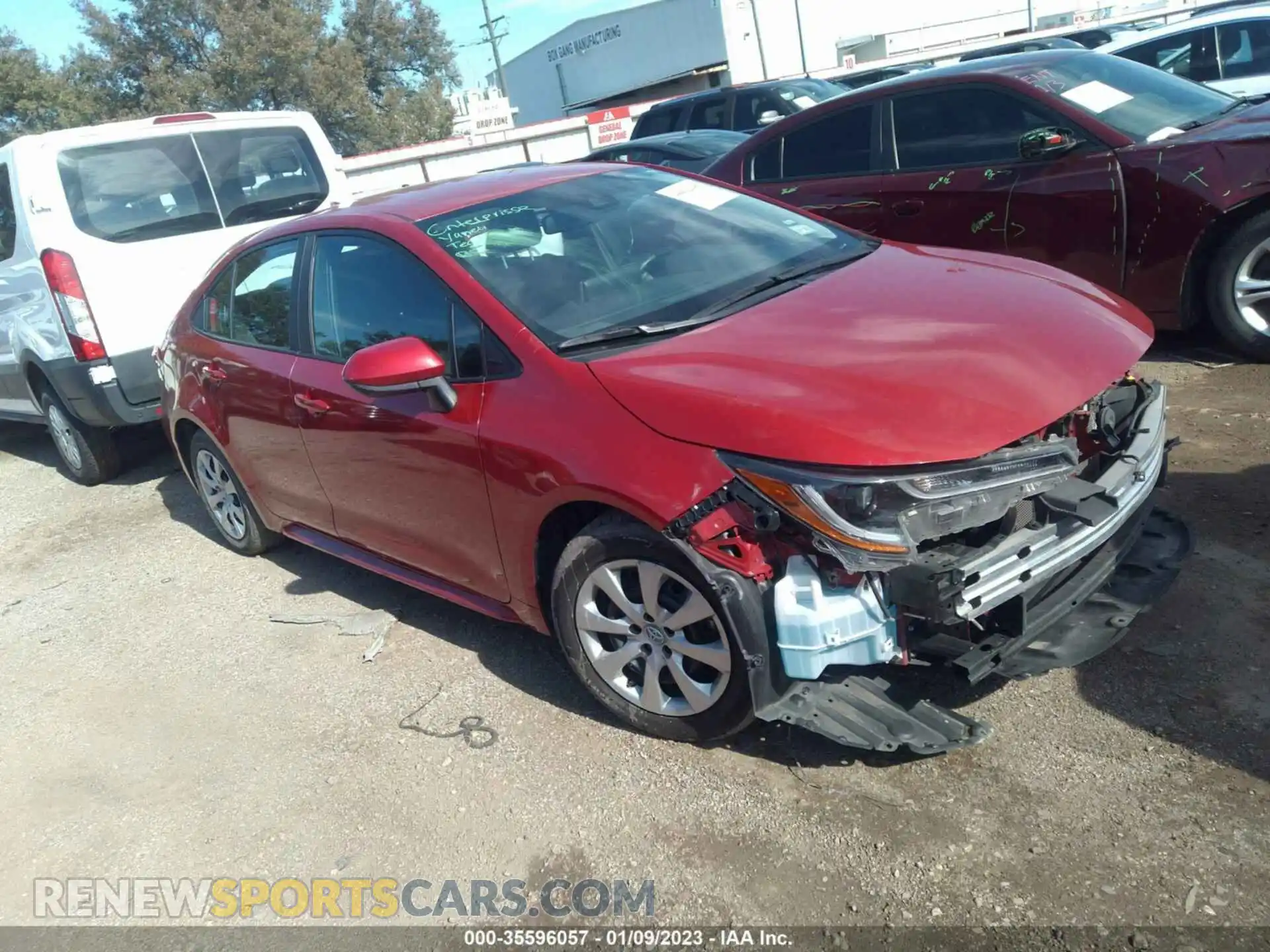 1 Photograph of a damaged car 5YFEPMAE9MP214810 TOYOTA COROLLA 2021