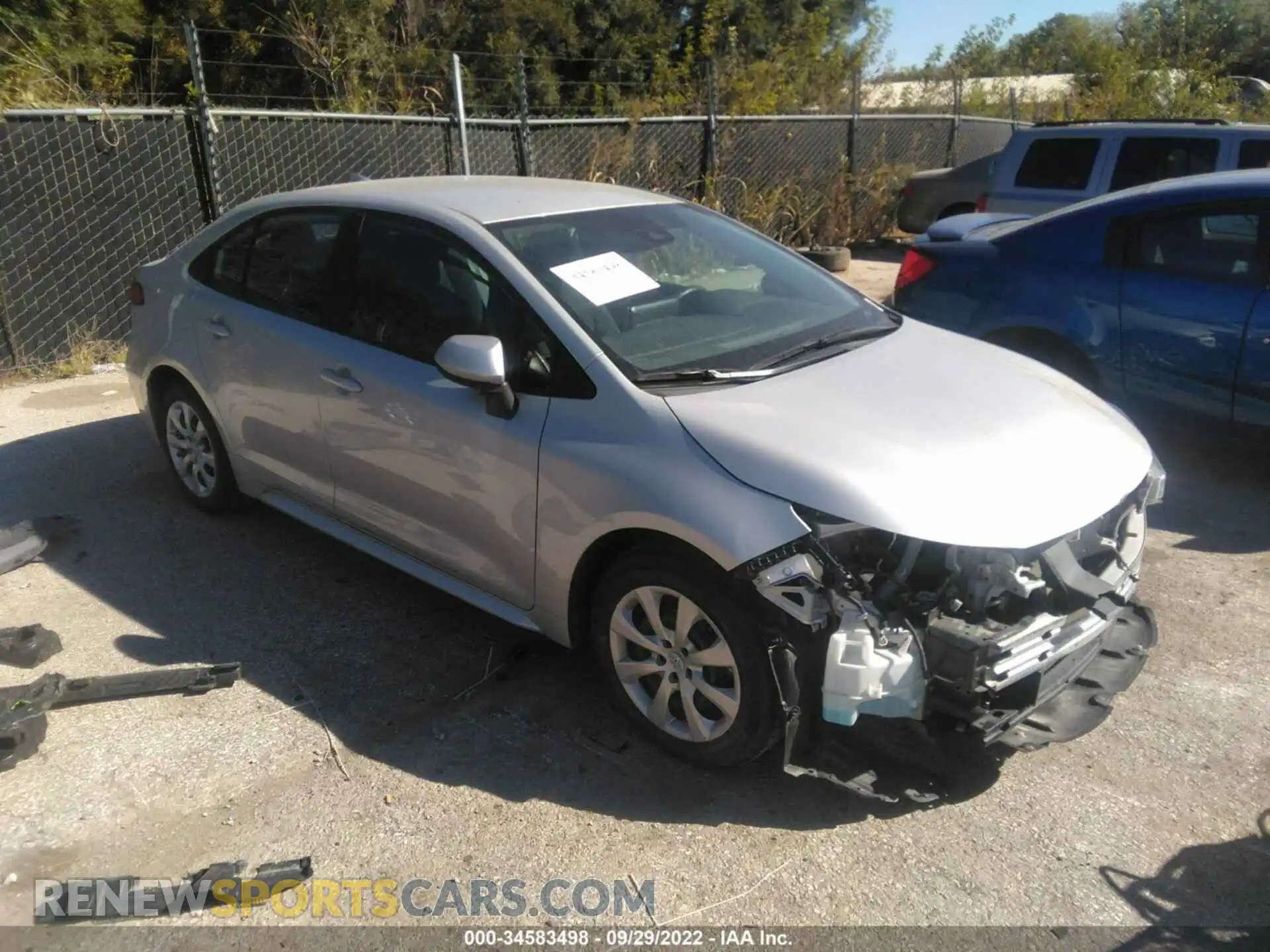 1 Photograph of a damaged car 5YFEPMAE9MP215875 TOYOTA COROLLA 2021