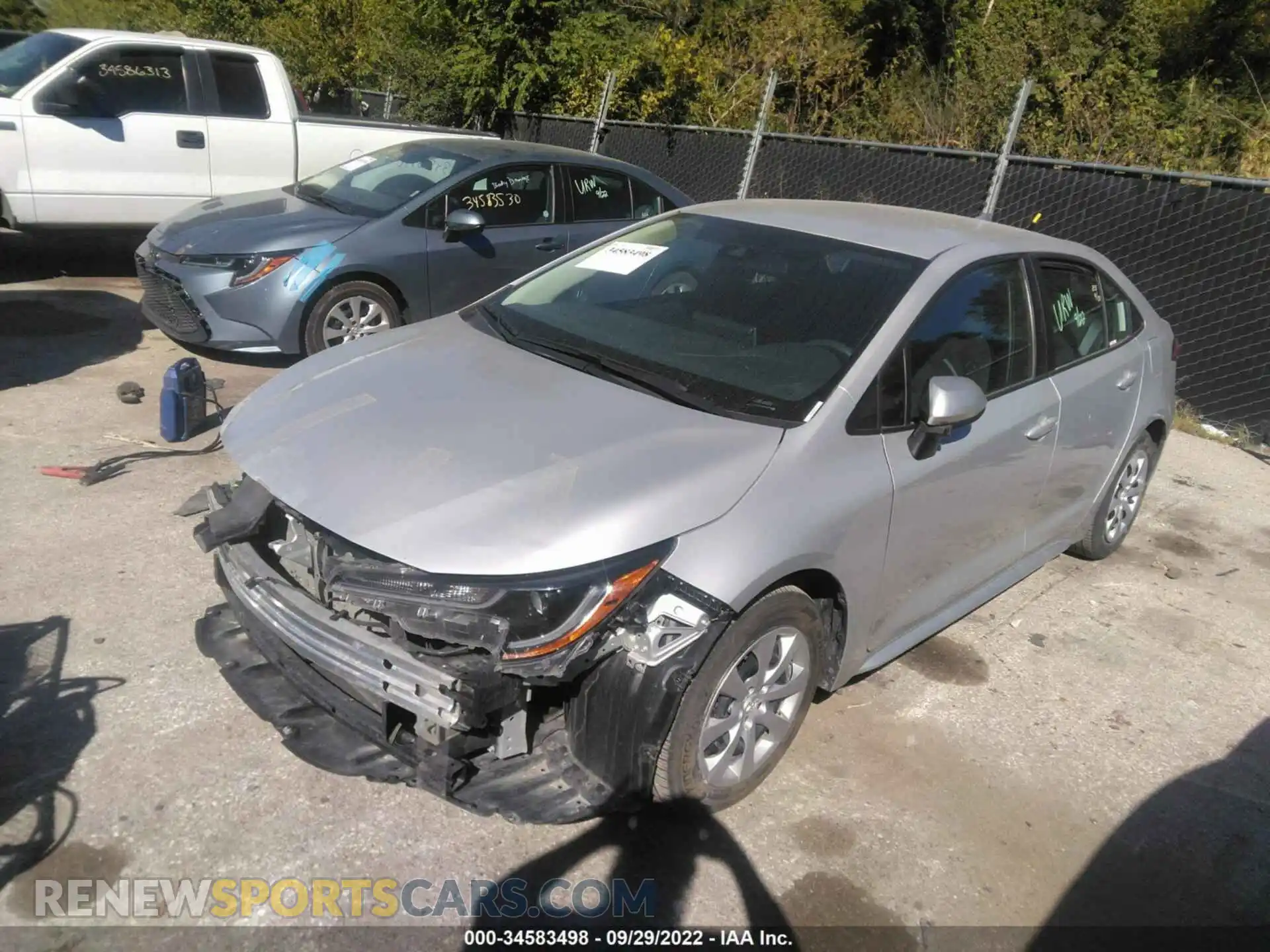 2 Photograph of a damaged car 5YFEPMAE9MP215875 TOYOTA COROLLA 2021