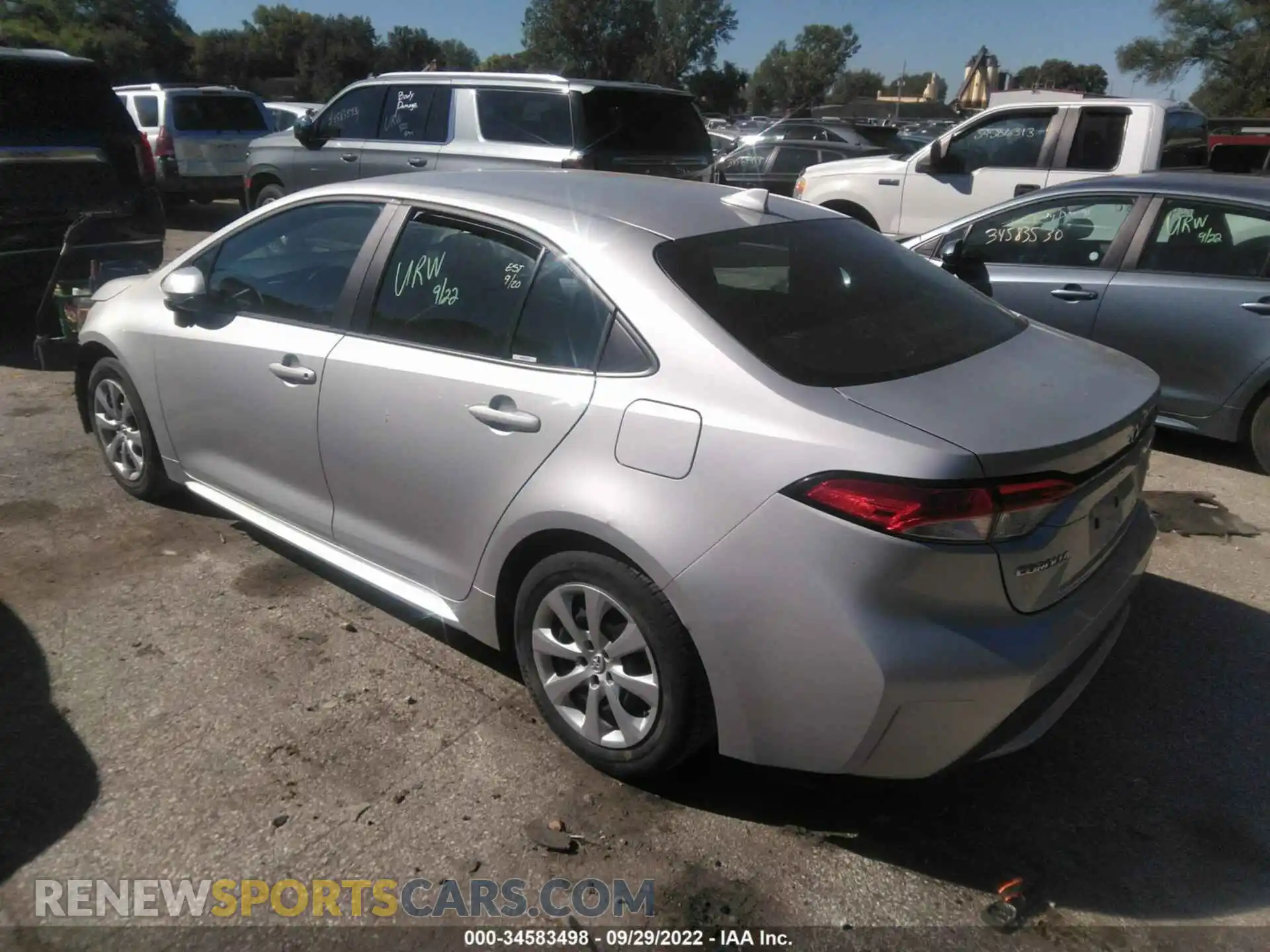 3 Photograph of a damaged car 5YFEPMAE9MP215875 TOYOTA COROLLA 2021