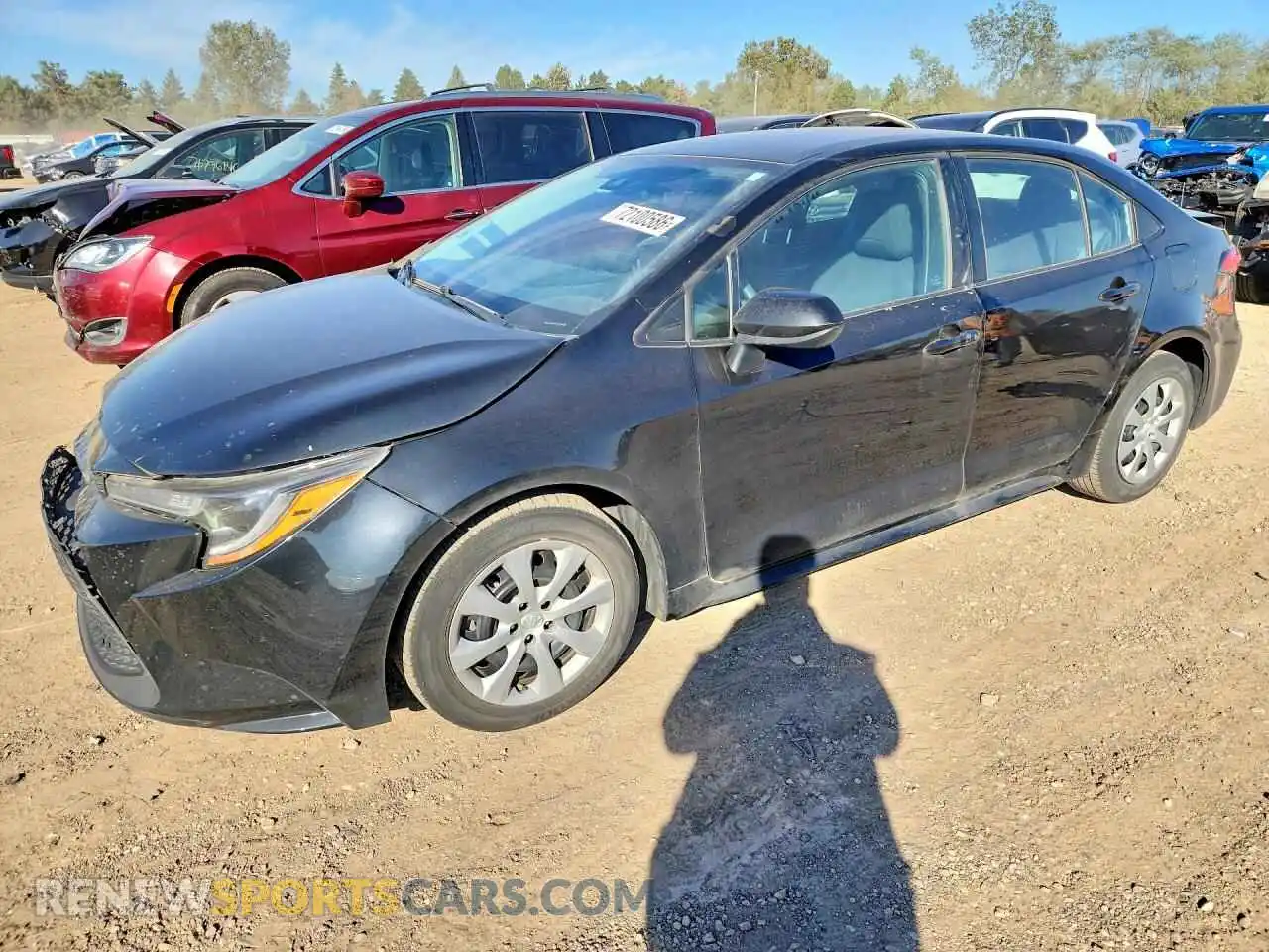 1 fotografías del automóvil dañado 5YFEPMAE9MP216539 TOYOTA COROLLA 2021
