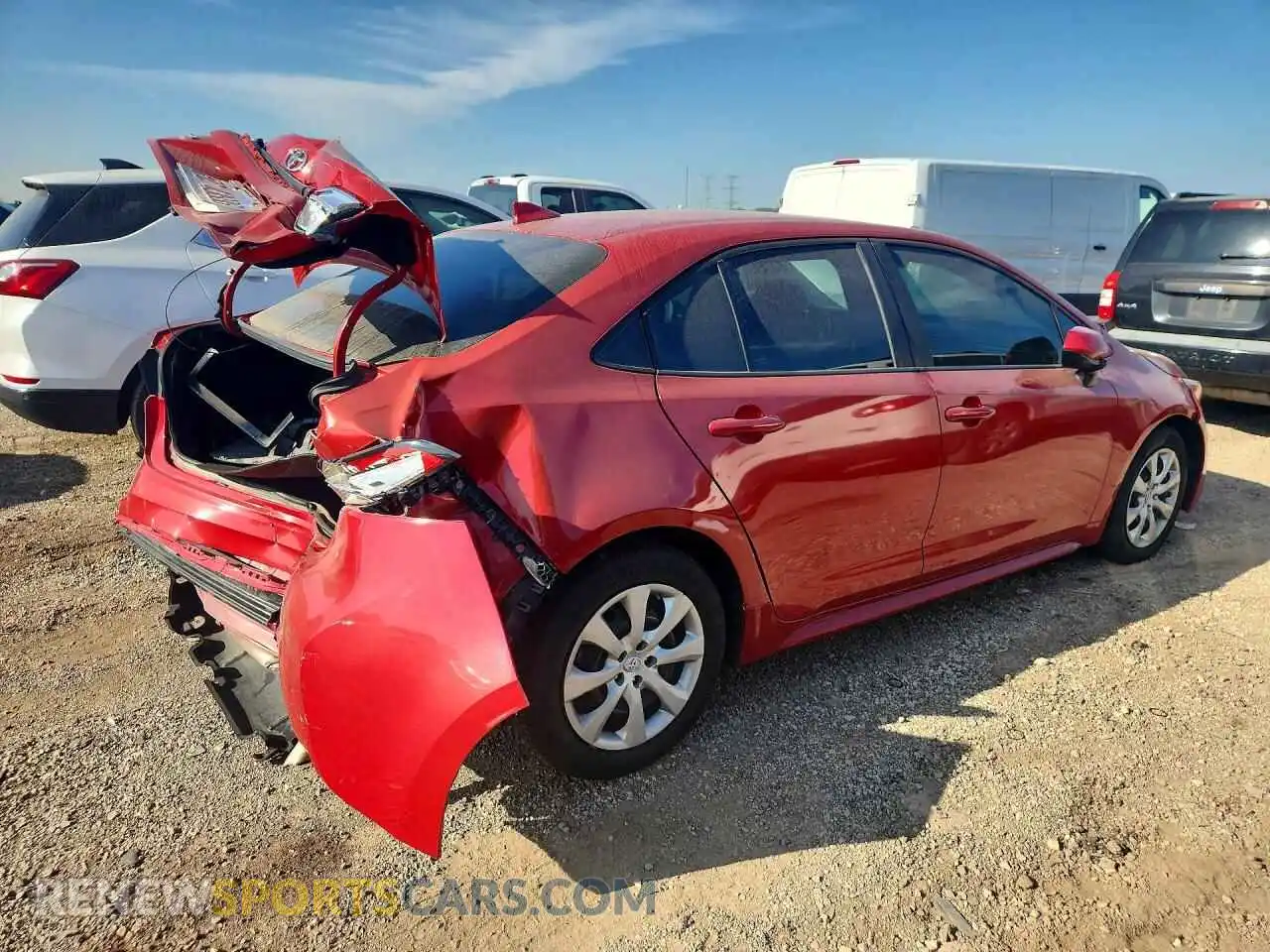 3 Photograph of a damaged car 5YFEPMAE9MP223703 TOYOTA COROLLA 2021