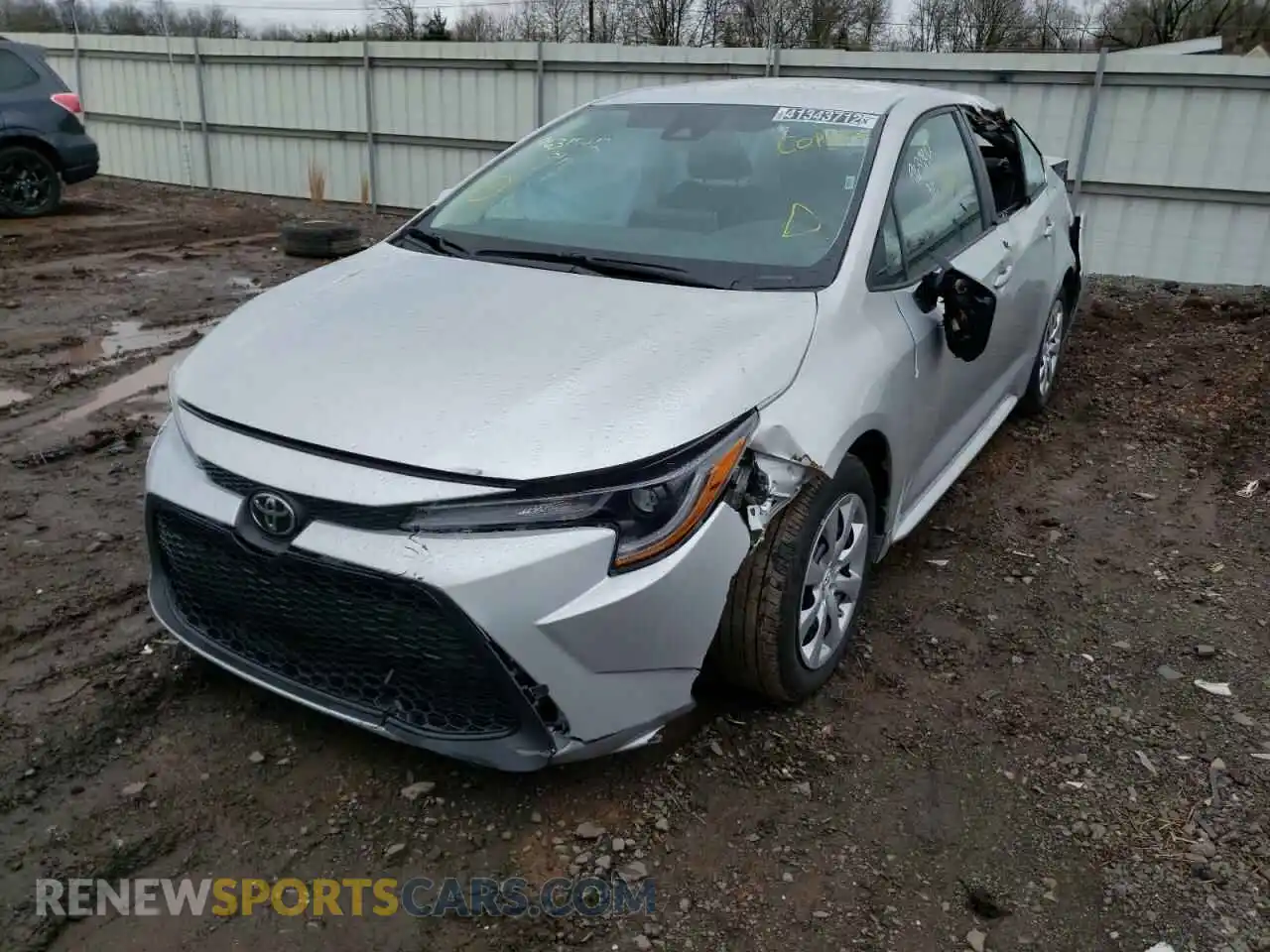 2 Photograph of a damaged car 5YFEPMAE9MP224477 TOYOTA COROLLA 2021