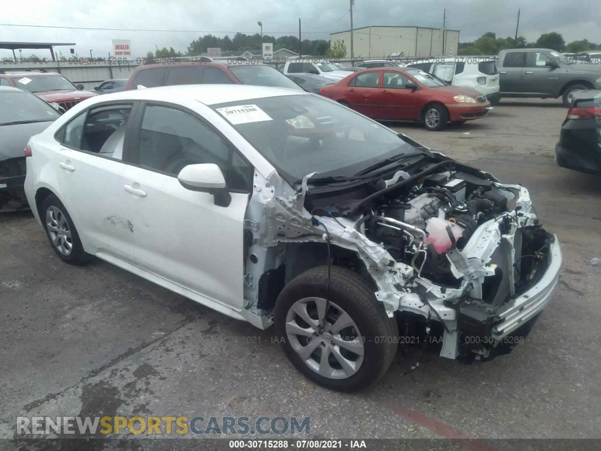 1 Photograph of a damaged car 5YFEPMAE9MP230358 TOYOTA COROLLA 2021