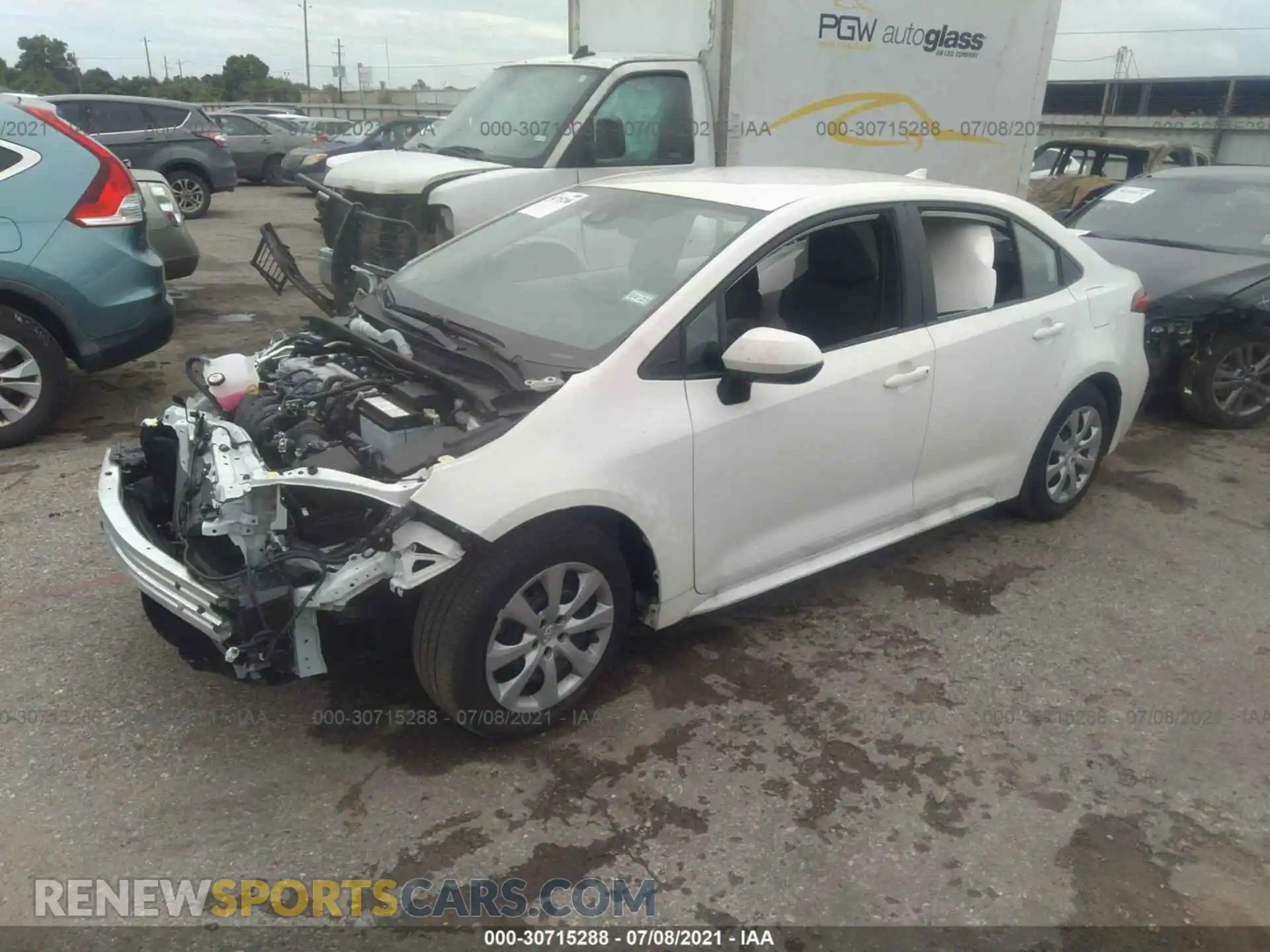 2 Photograph of a damaged car 5YFEPMAE9MP230358 TOYOTA COROLLA 2021