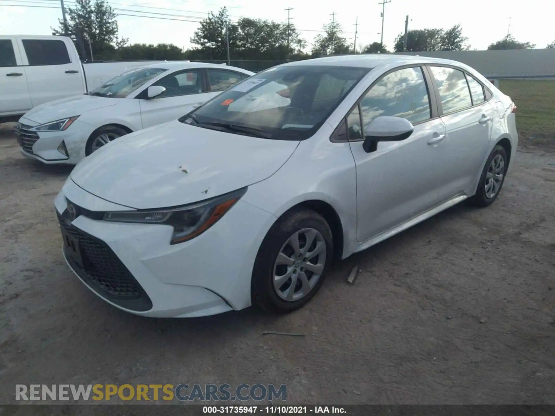 2 Photograph of a damaged car 5YFEPMAE9MP235933 TOYOTA COROLLA 2021