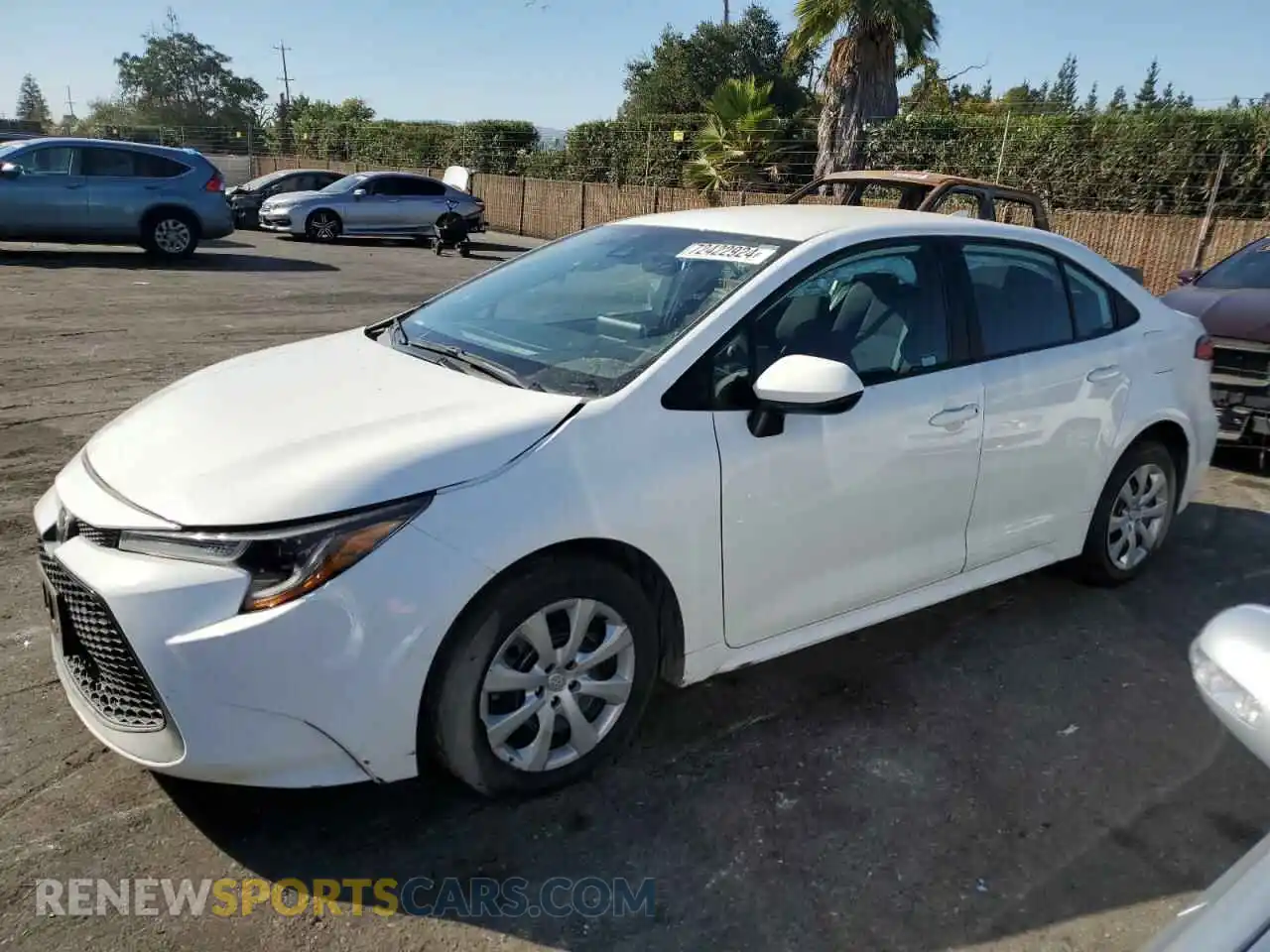 1 Photograph of a damaged car 5YFEPMAE9MP236158 TOYOTA COROLLA 2021