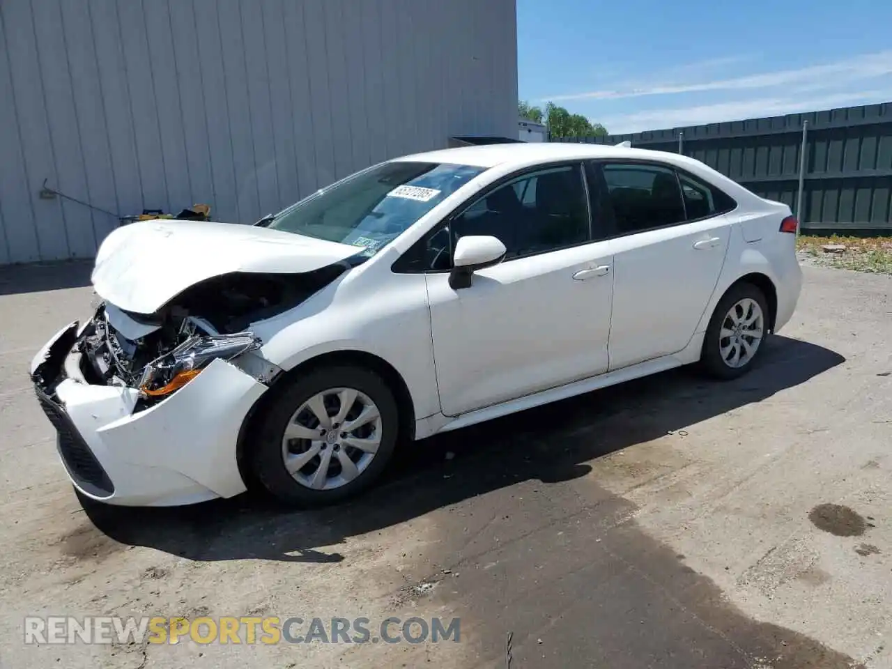 1 Photograph of a damaged car 5YFEPMAE9MP240470 TOYOTA COROLLA 2021