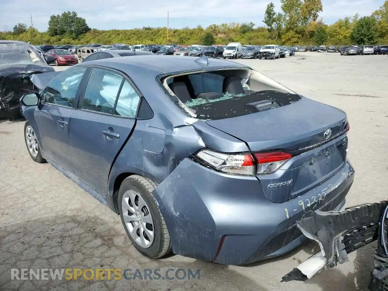 3 Photograph of a damaged car 5YFEPMAE9MP241747 TOYOTA COROLLA 2021