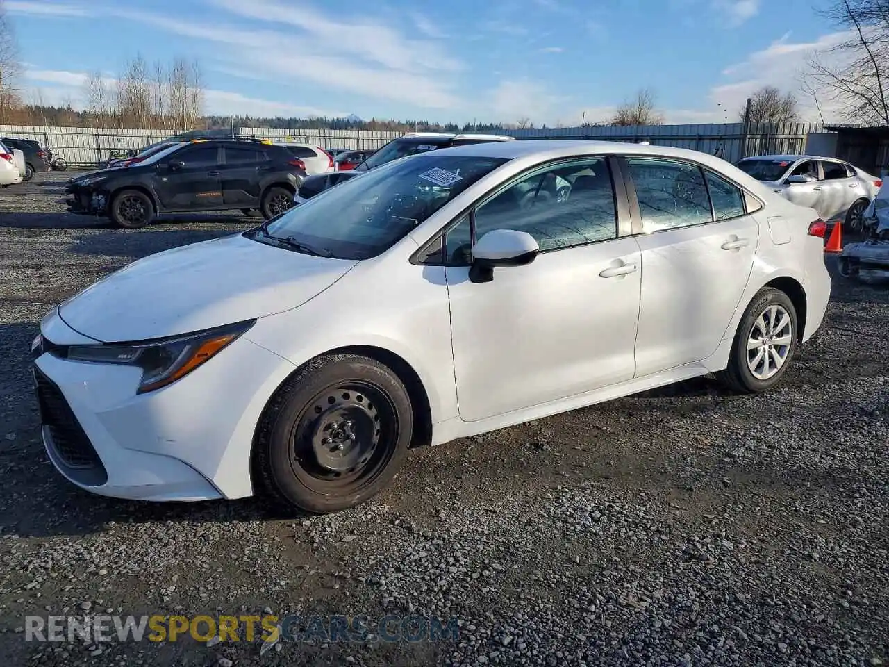 1 Photograph of a damaged car 5YFEPMAE9MP244261 TOYOTA COROLLA 2021