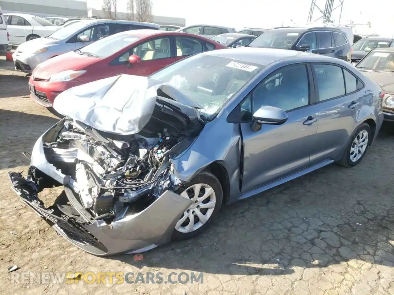 2 Photograph of a damaged car 5YFEPMAE9MP245183 TOYOTA COROLLA 2021