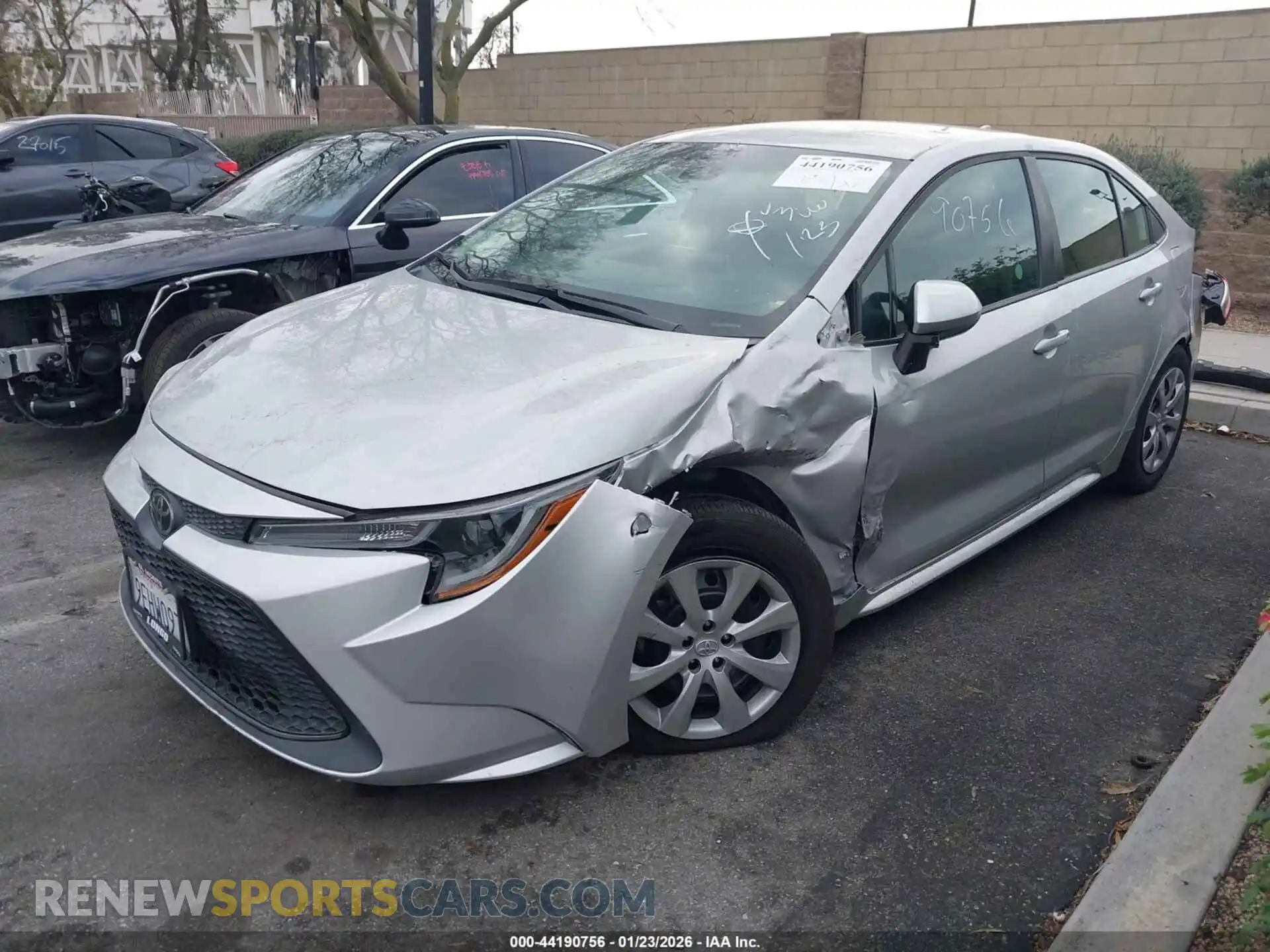2 Photograph of a damaged car 5YFEPMAE9MP247421 TOYOTA COROLLA 2021