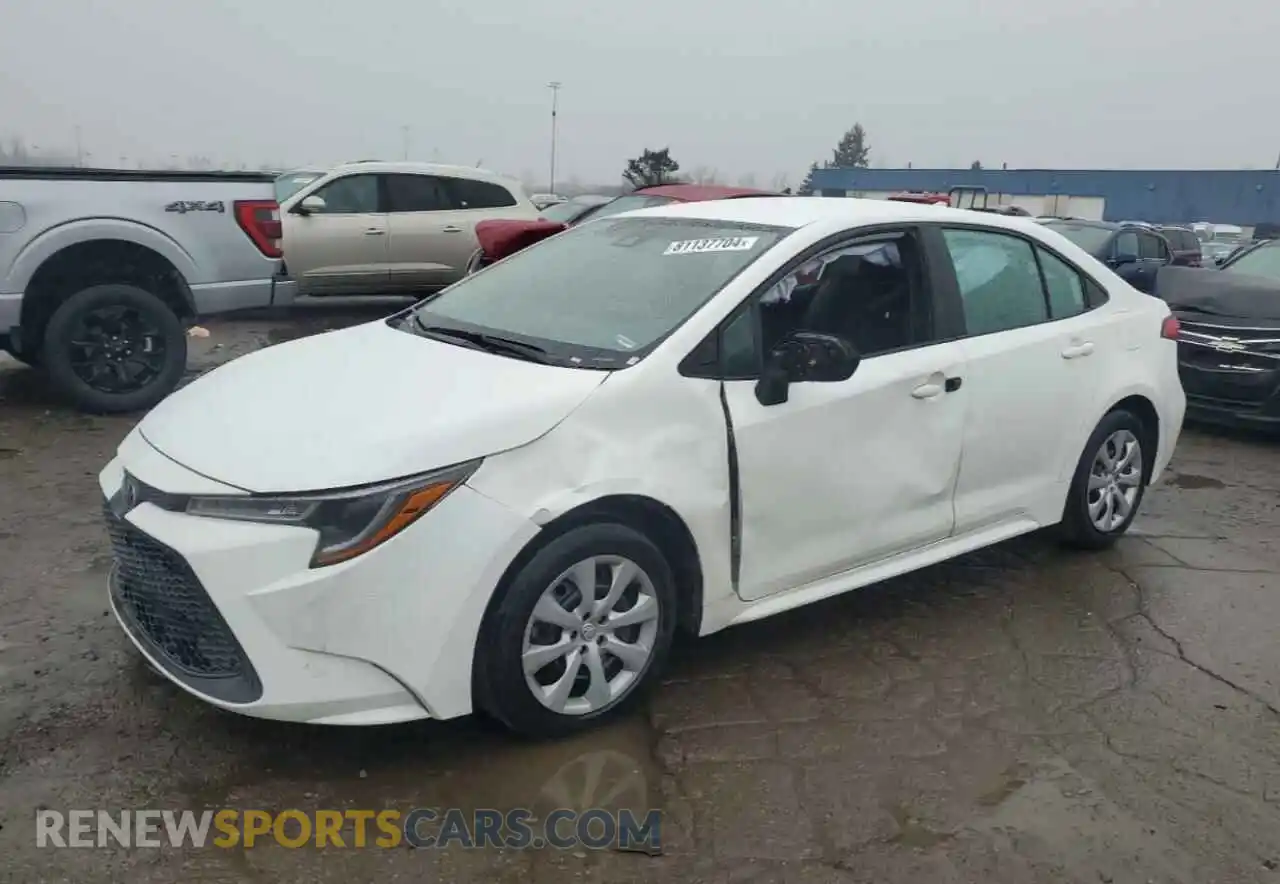 1 Photograph of a damaged car 5YFEPMAE9MP248746 TOYOTA COROLLA 2021